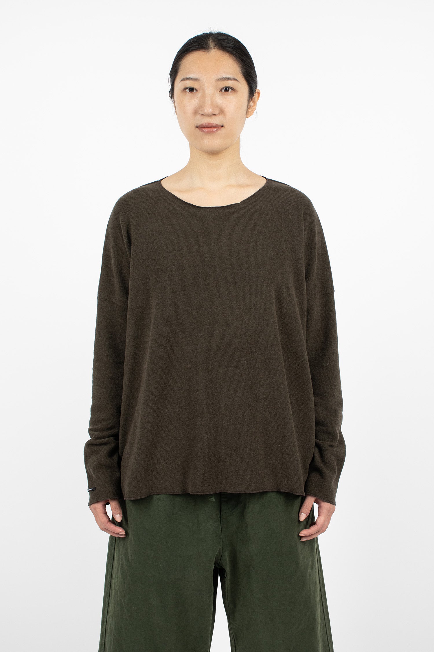 UP#40260 Upcycled Jumper Dark Khaki