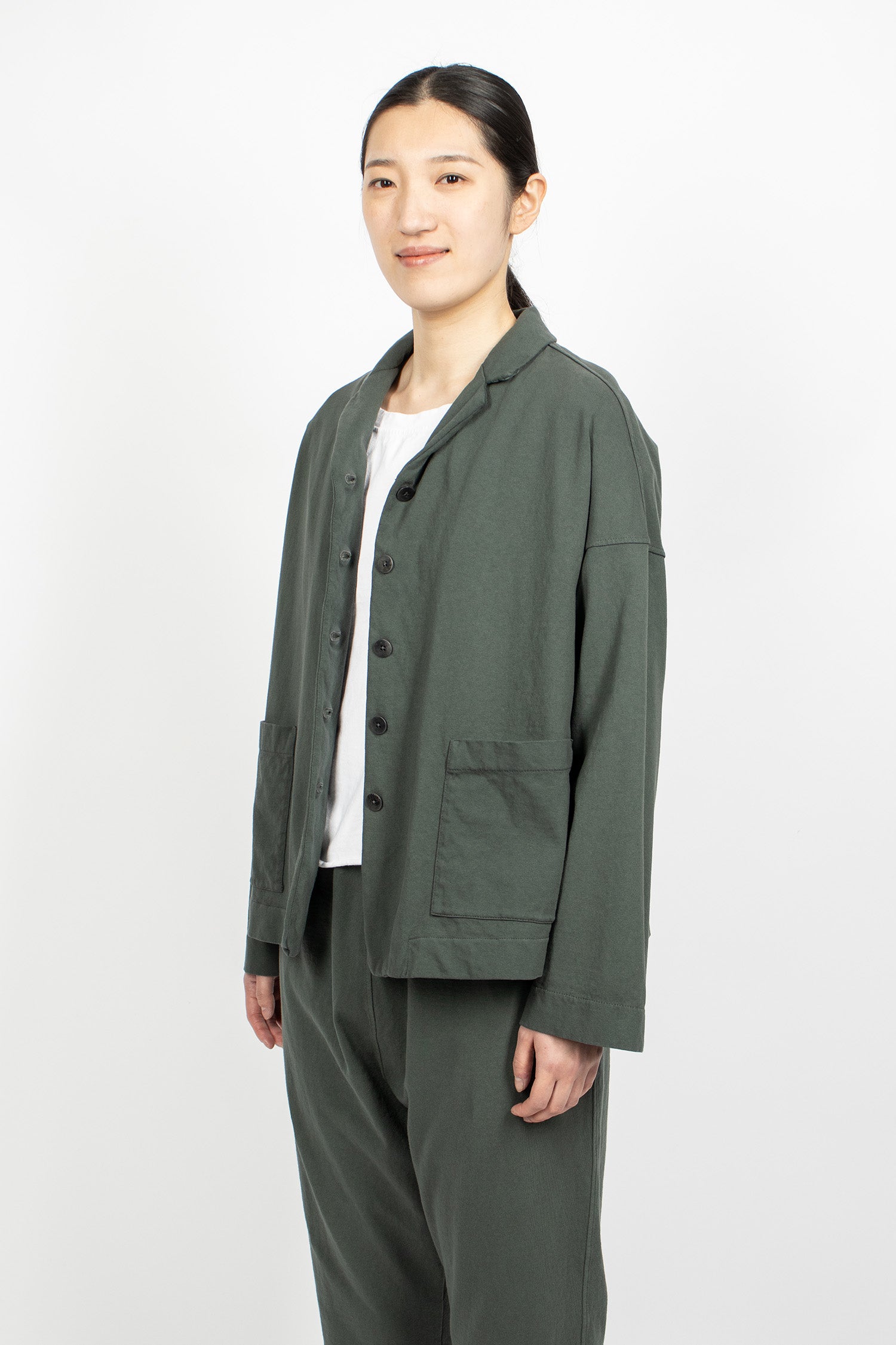 4273 Loose Blazer HC Thyme