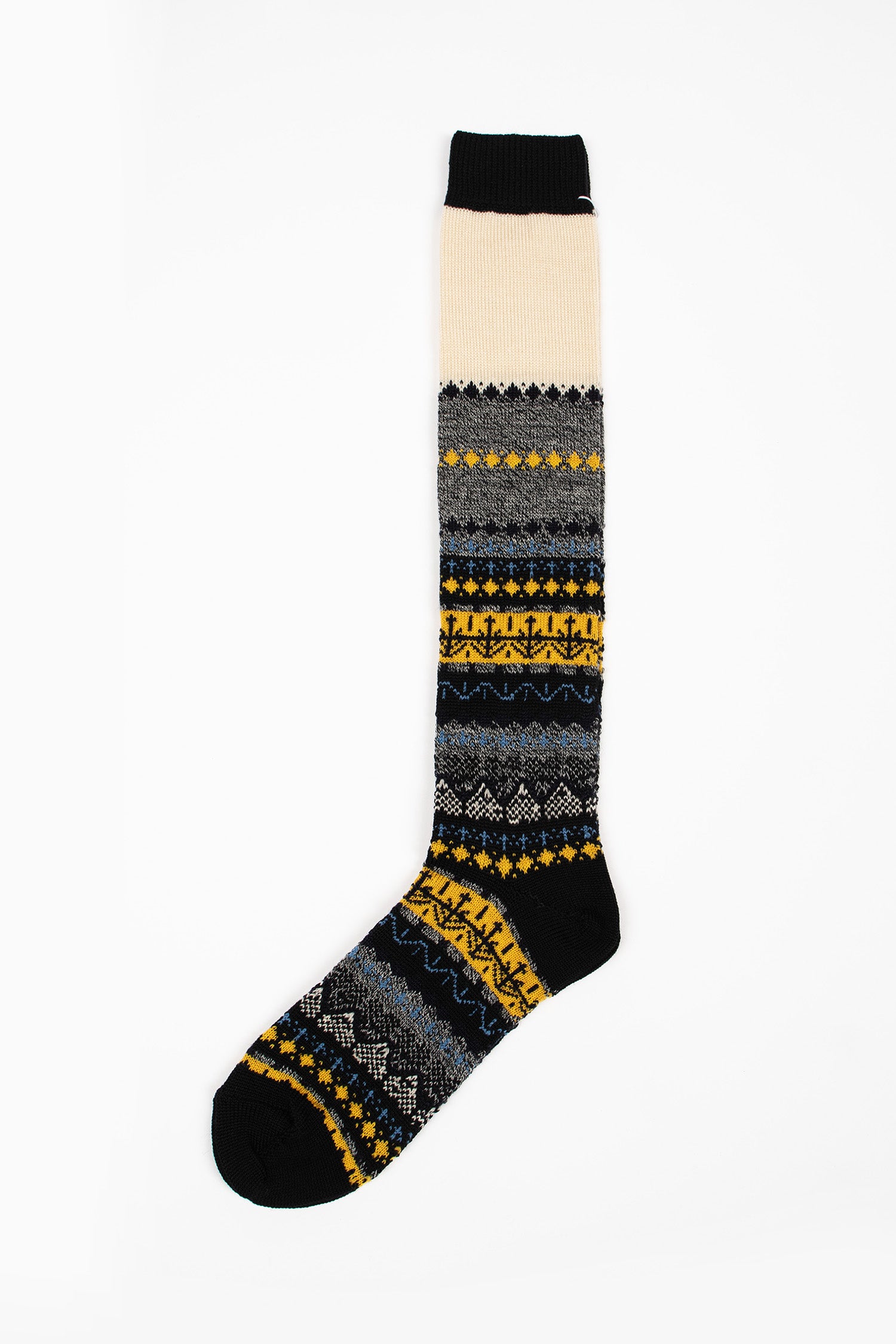 HA-8BHS English Style Knee Socks Black