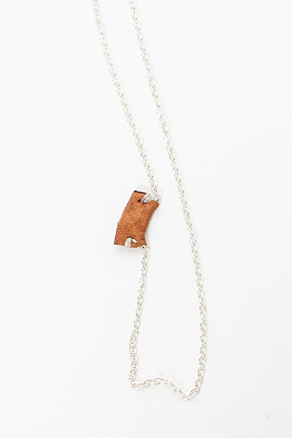 Snow Flower Necklace Tan