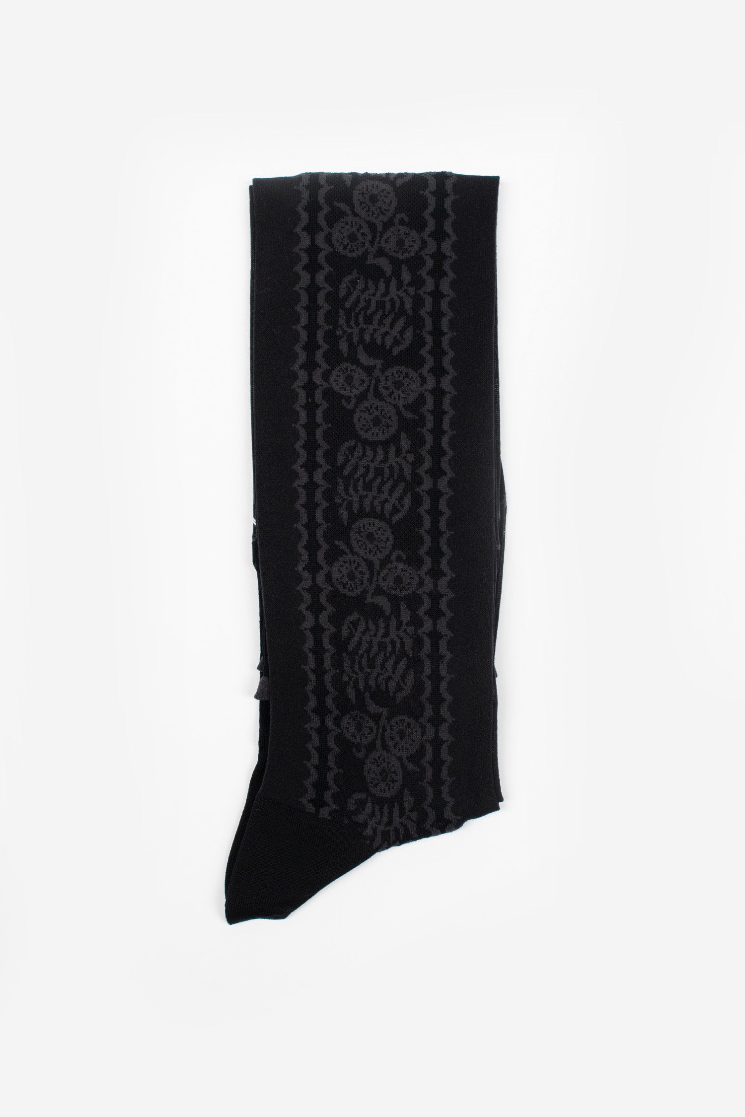 AM-817HS See-Through Flower Knee Socks Black