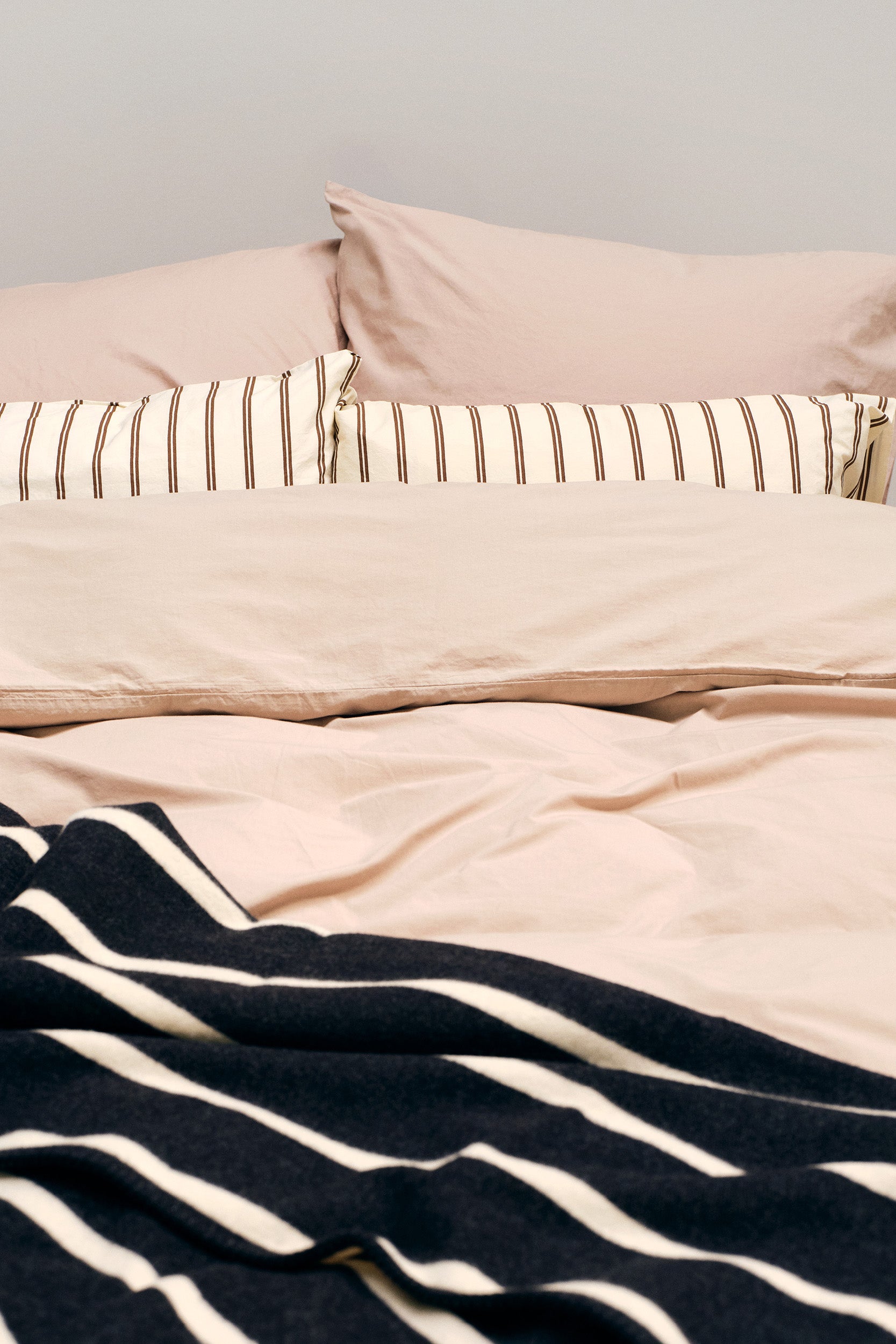 Percale King Duvet Cover Clay