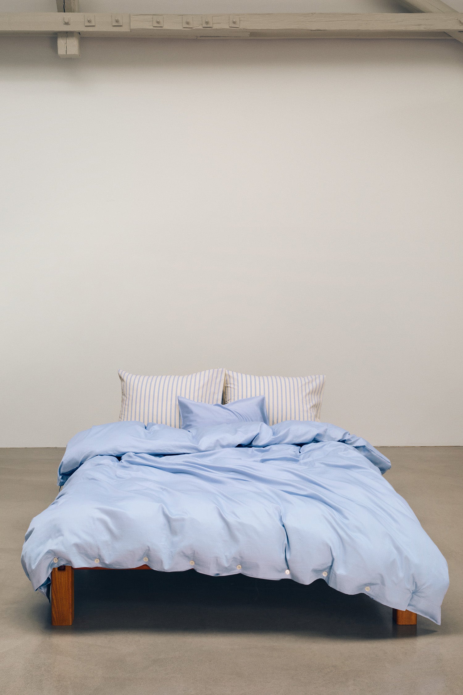 Percale Double Duvet Cover Island Blue