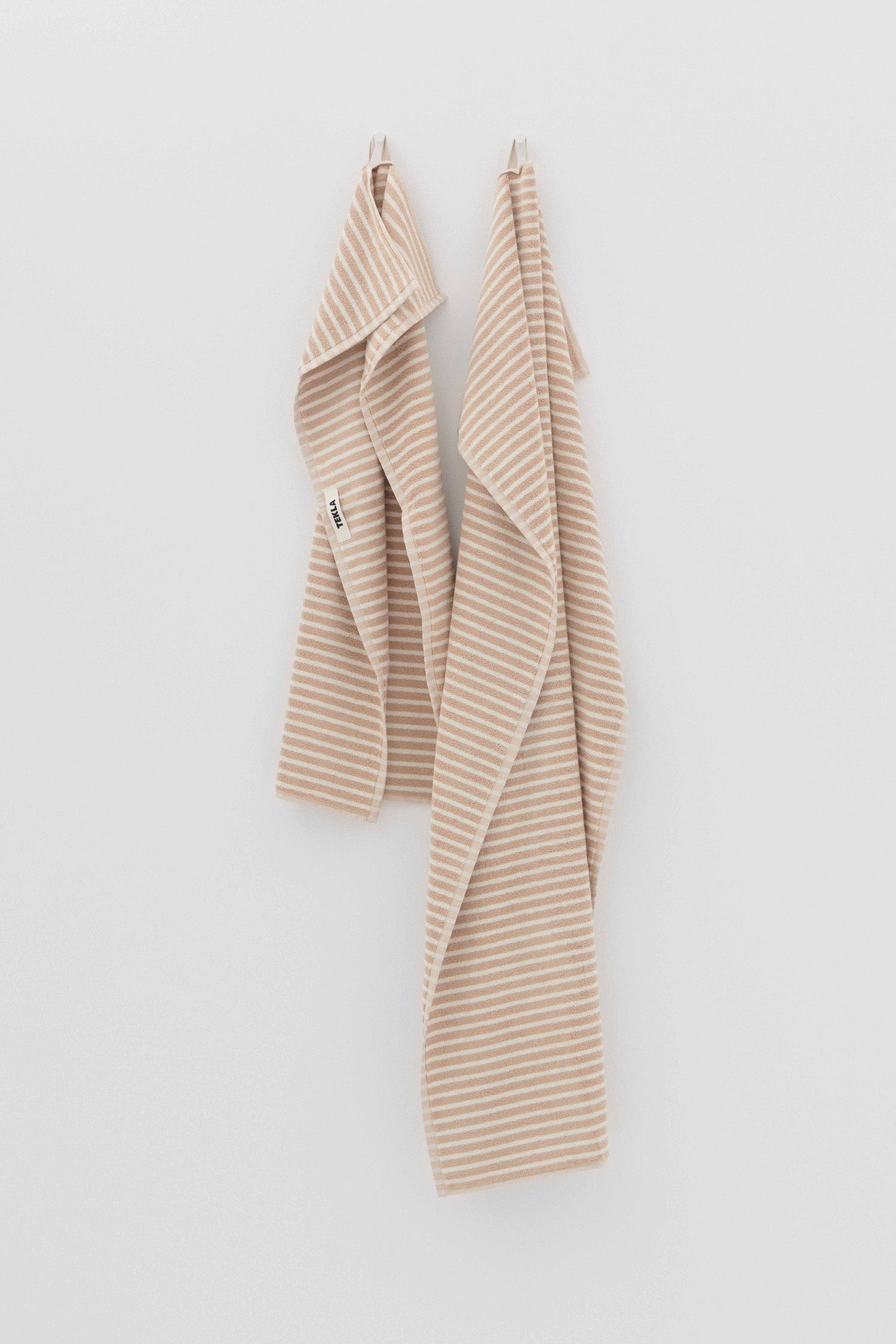 Terry Hand Towel Ivory Stripe
