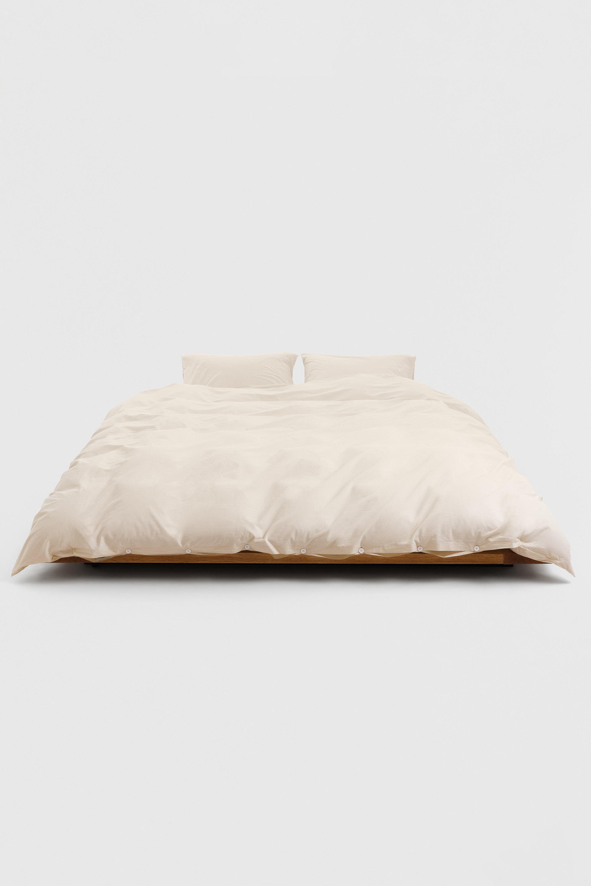 Percale Double Duvet Cover Winter White