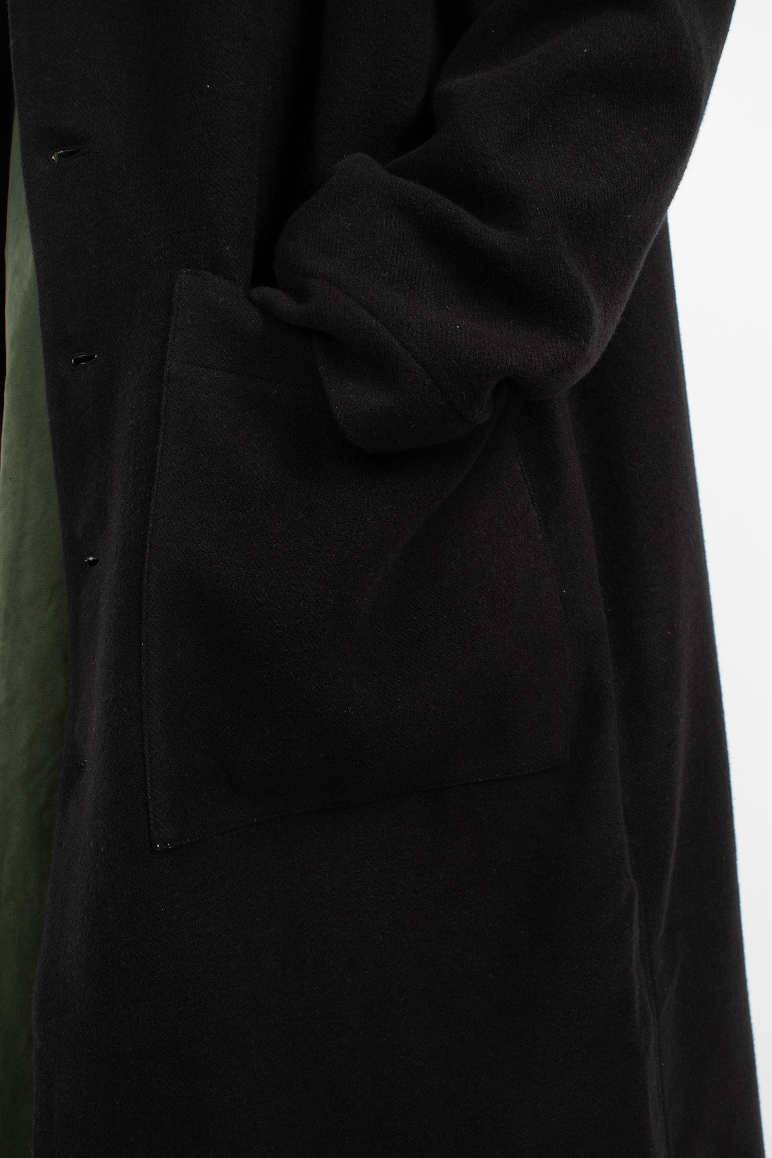 U4559 Soft Long Coat Black