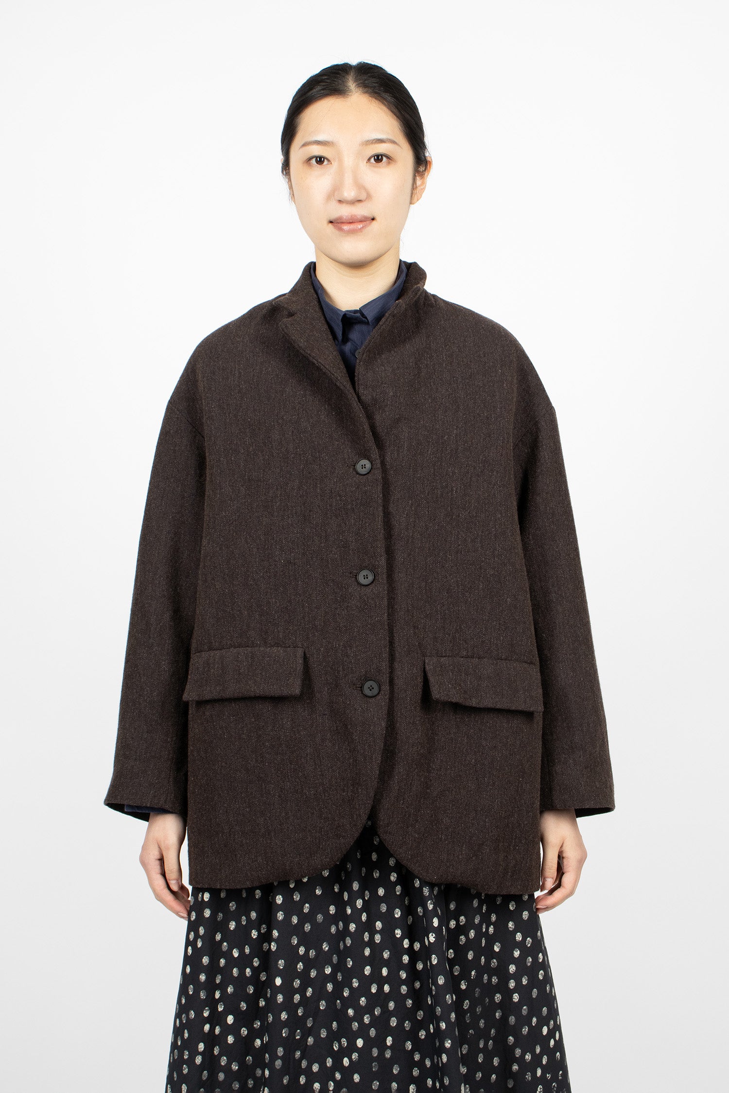 Bella Jacket Brown Navy
