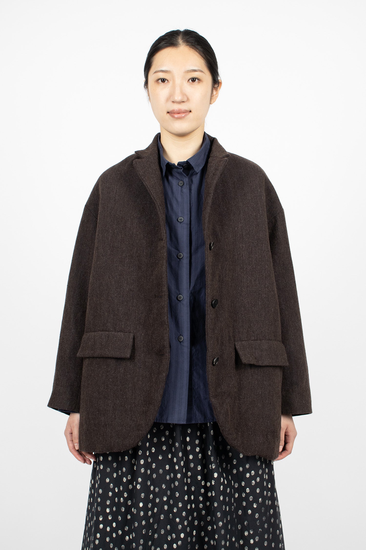Bella Jacket Brown Navy