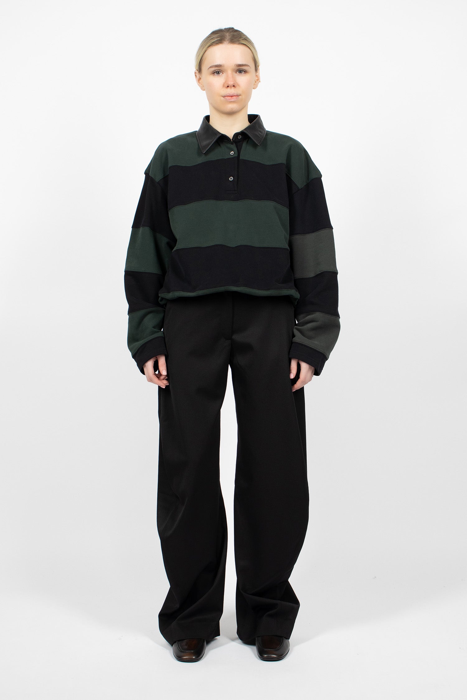 Tailored Wool Trousers Black