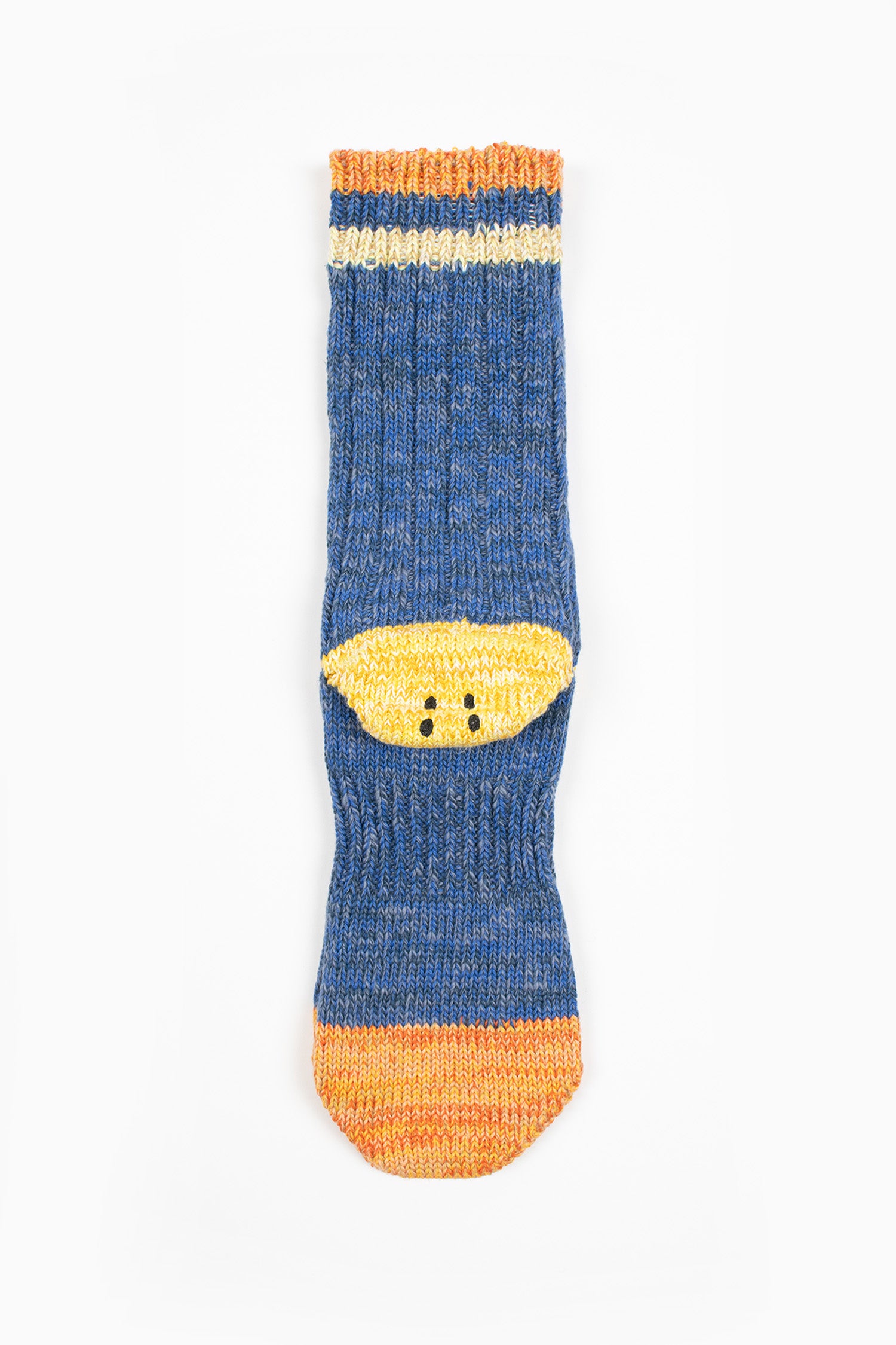 EK-1364XS Ivy Rainbowy Happy Heel Socks Blue