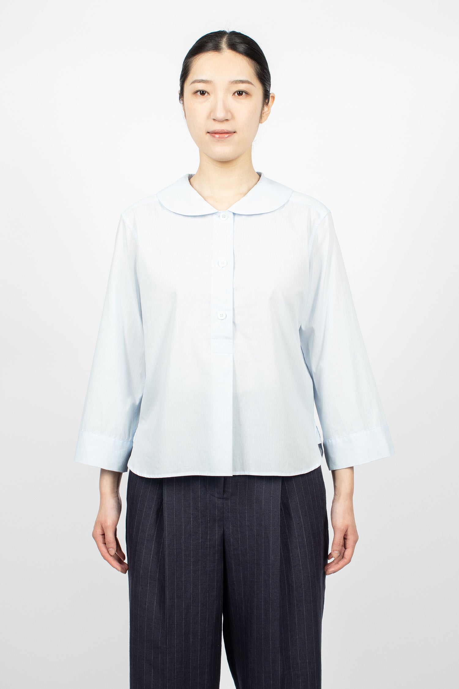 Petal Collar Shirt Pale Blue