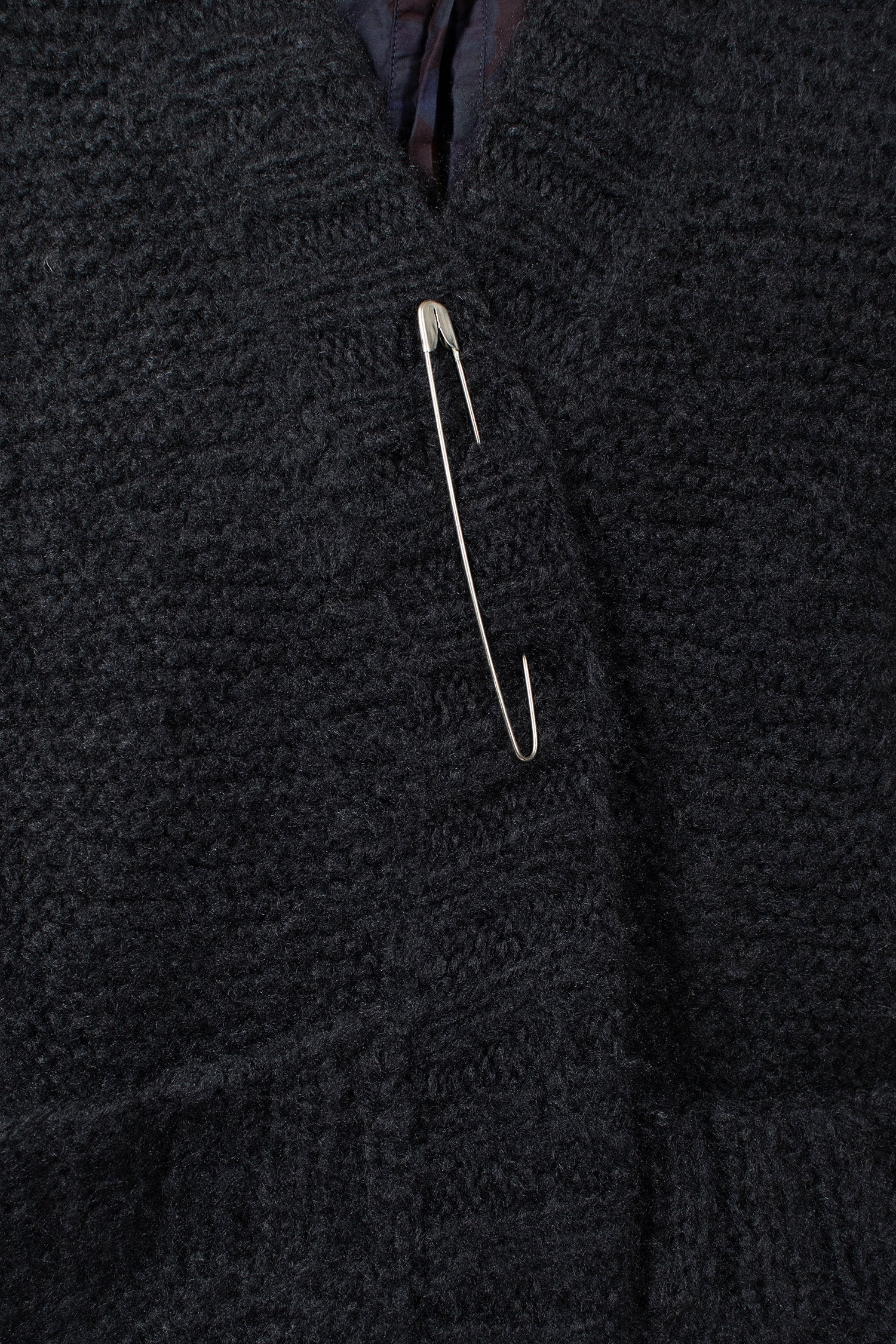 Hand-Knitted Silk Jacket/Cardigan Black