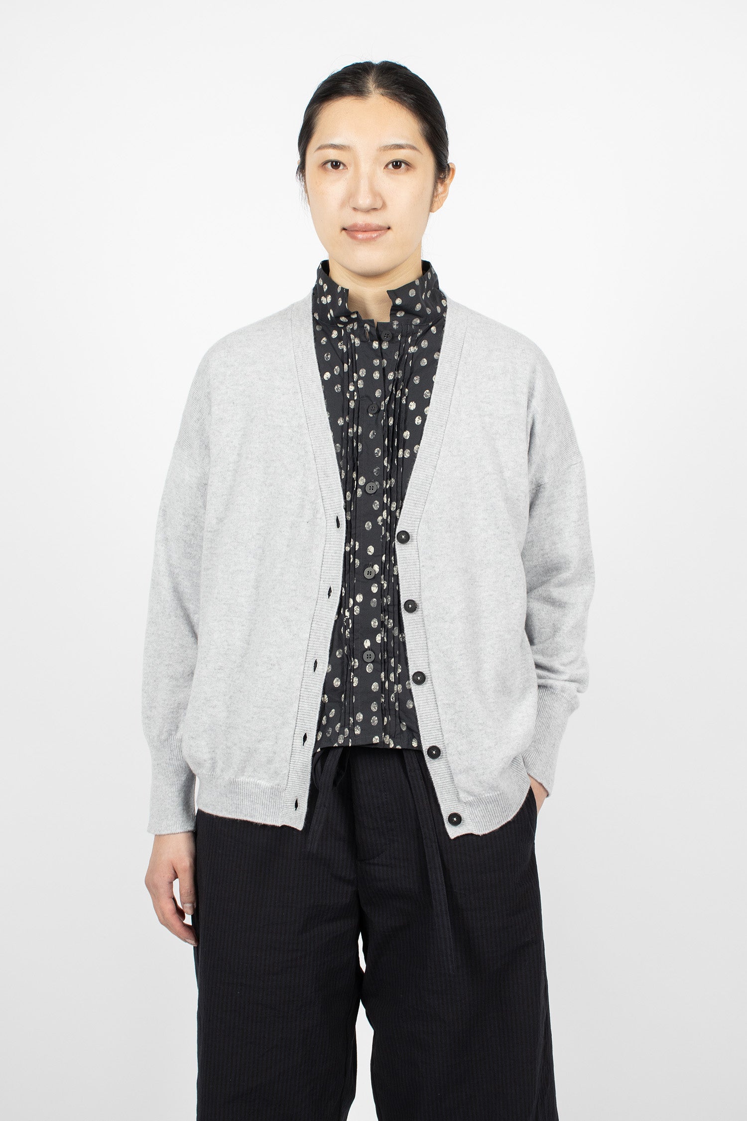 Cory Cashmere Cardigan Fog