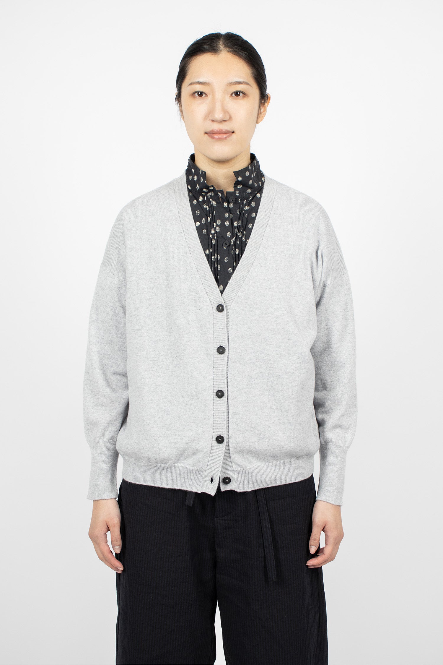 Cory Cashmere Cardigan Fog