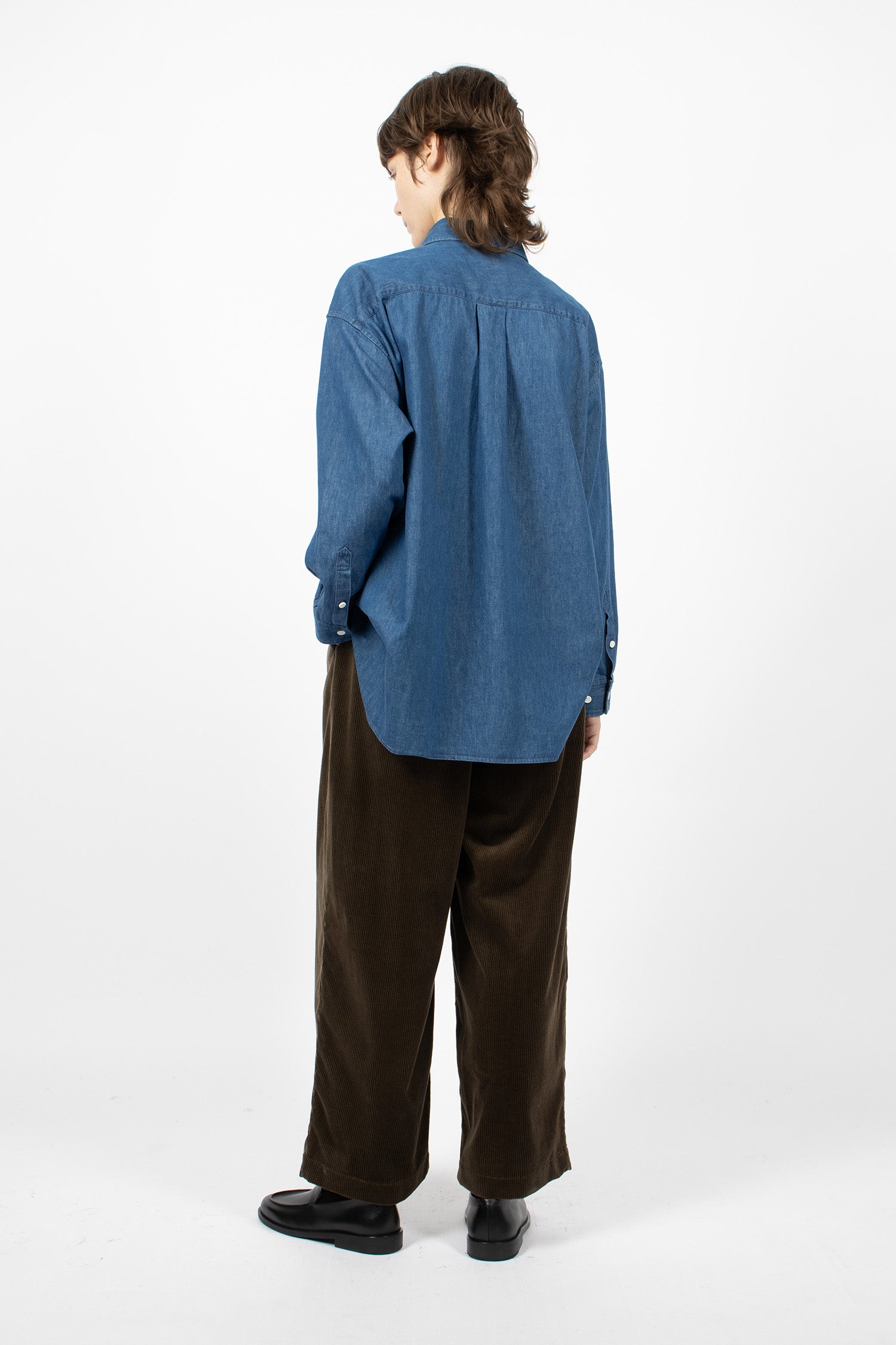2 In-Pleat Baggy Pants Chestnut