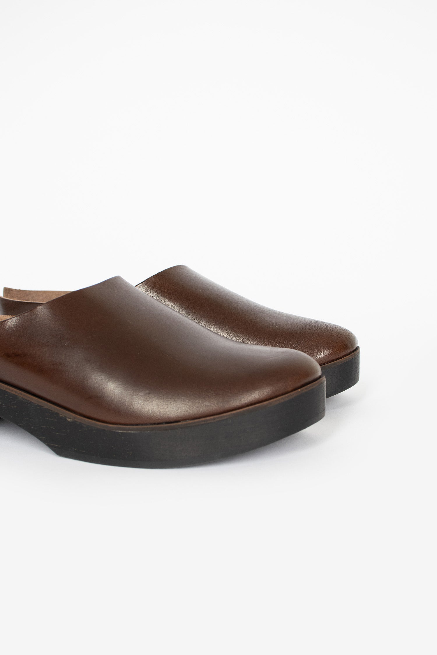 Sabot Clog Dark Brown