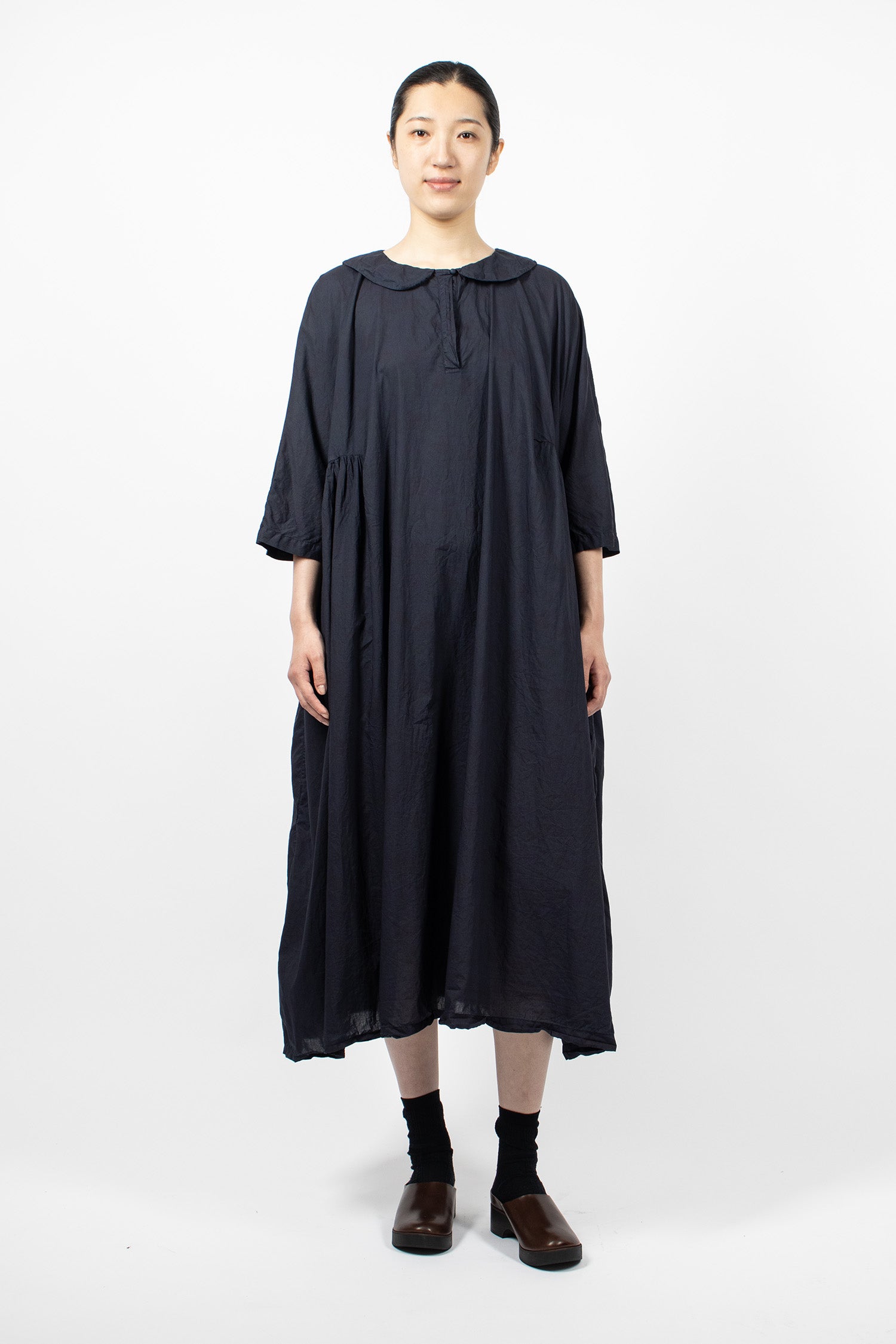 Curcuma Long Dress Overdyed Small Flower 2