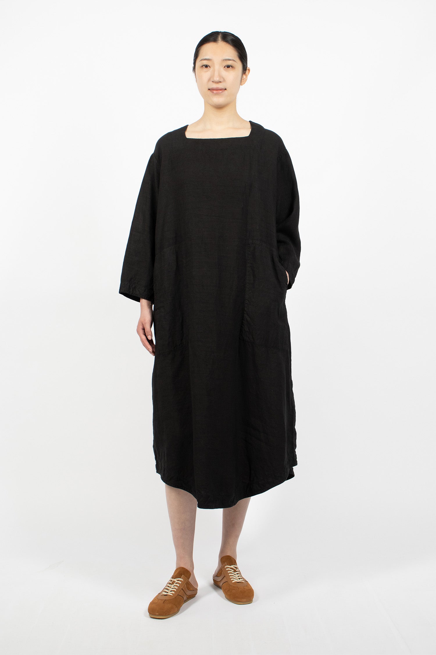 Juliet Linen Dress Black