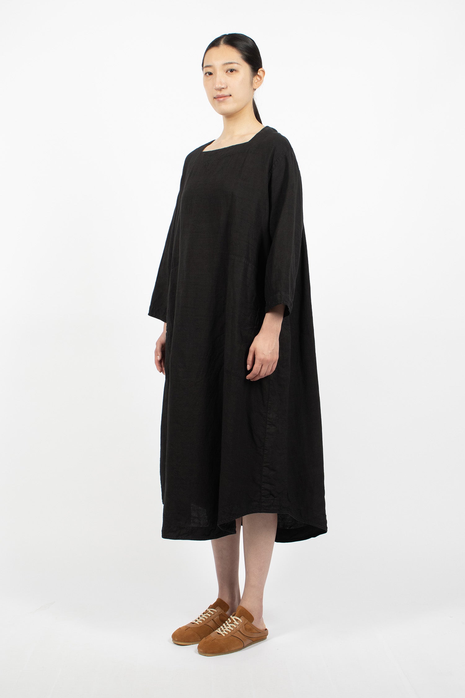 Juliet Linen Dress Black
