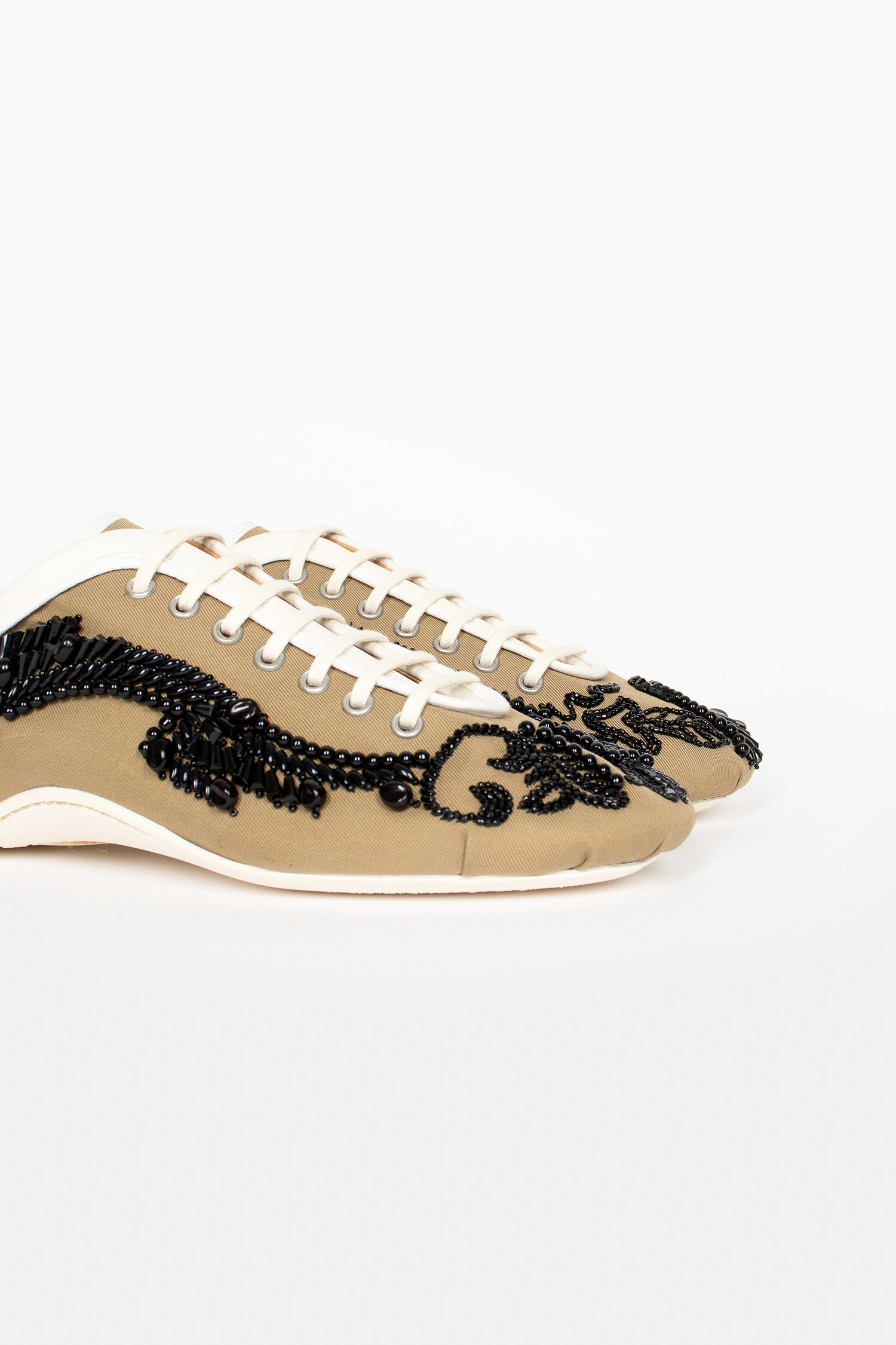 Embroidered Ballerina Sneaker Camel
