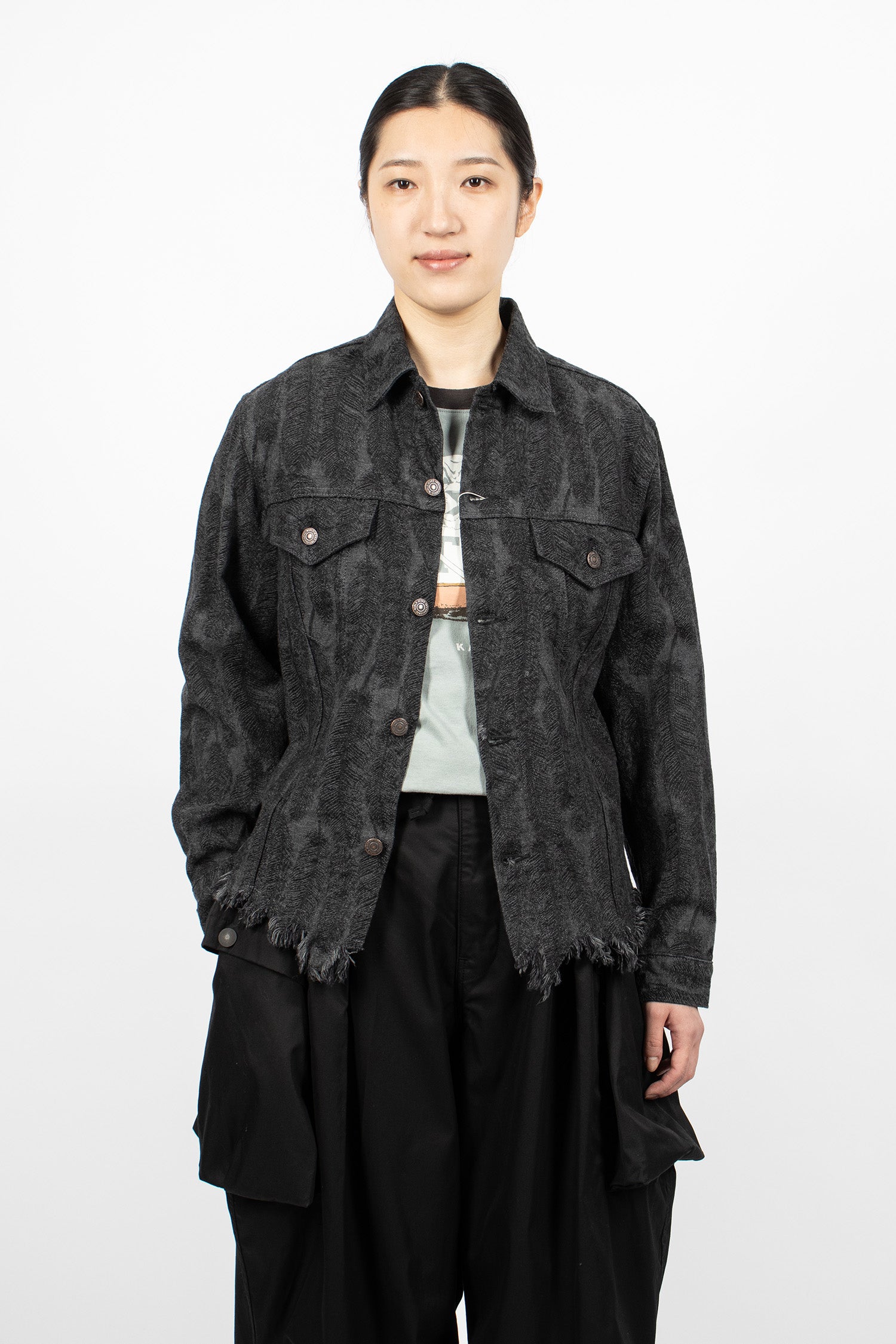 12oz Magpie Denim 3rd Jacket Black/Black