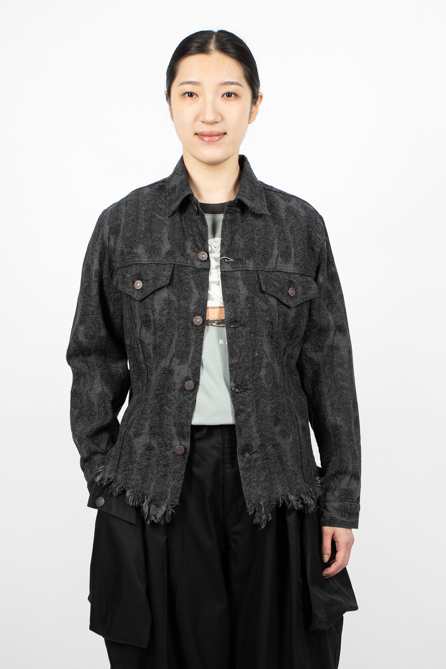 12oz Magpie Denim 3rd Jacket Black/Black