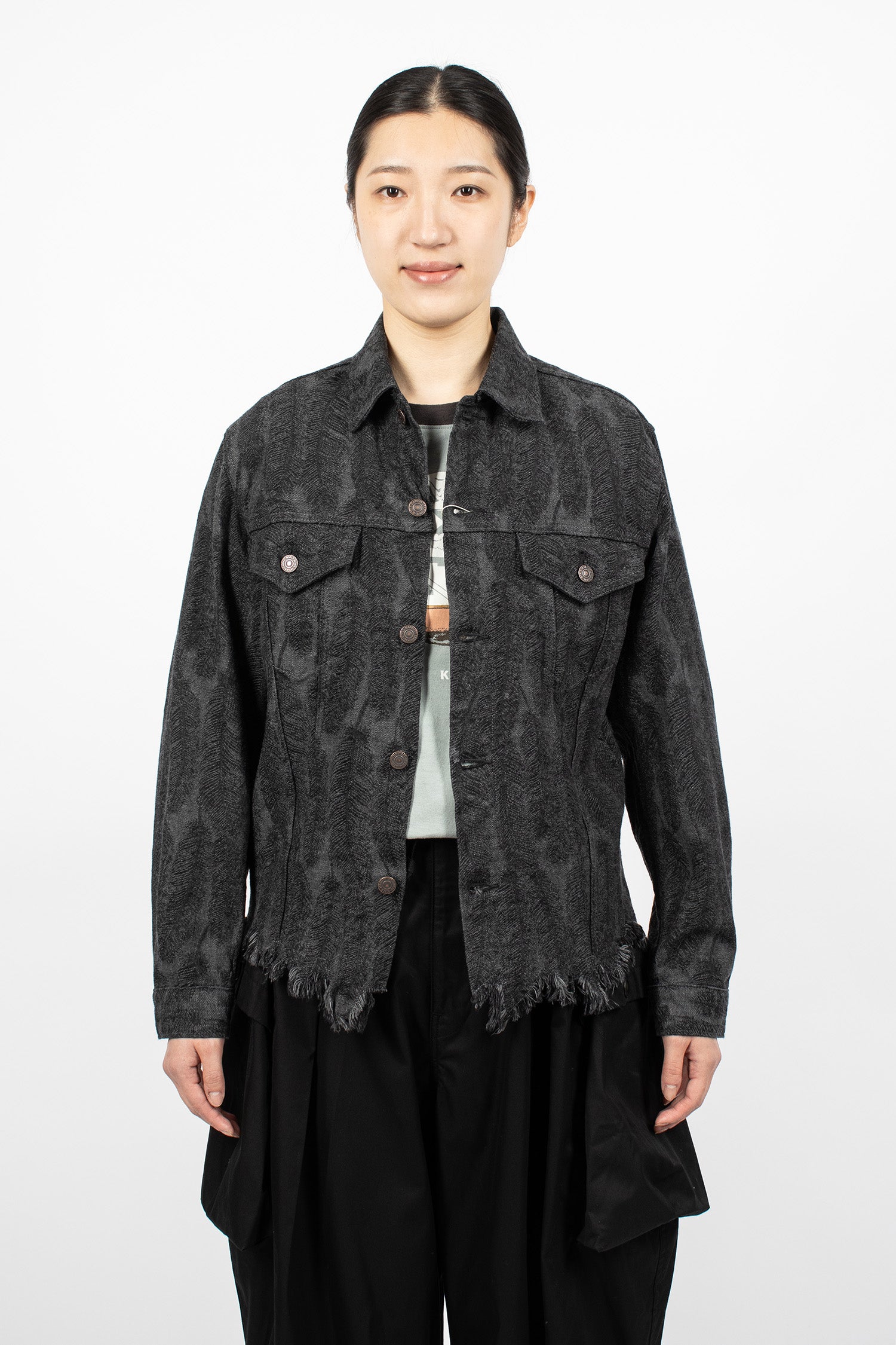 12oz Magpie Denim 3rd Jacket Black/Black
