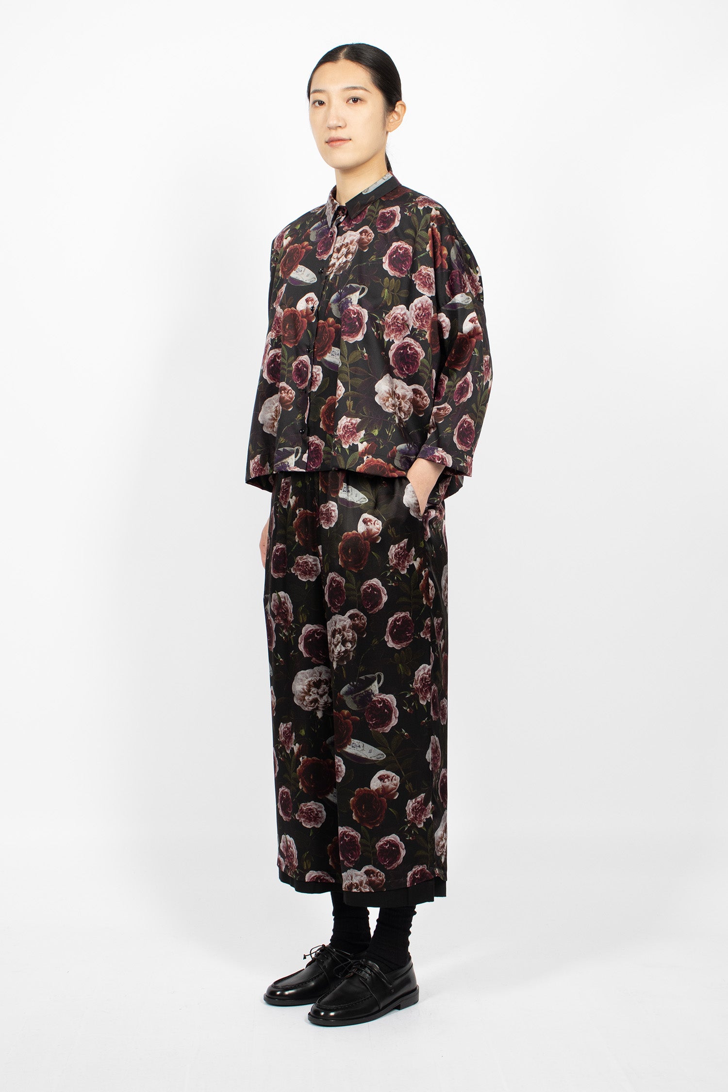 Pierre Reversible Pants Roses/Black