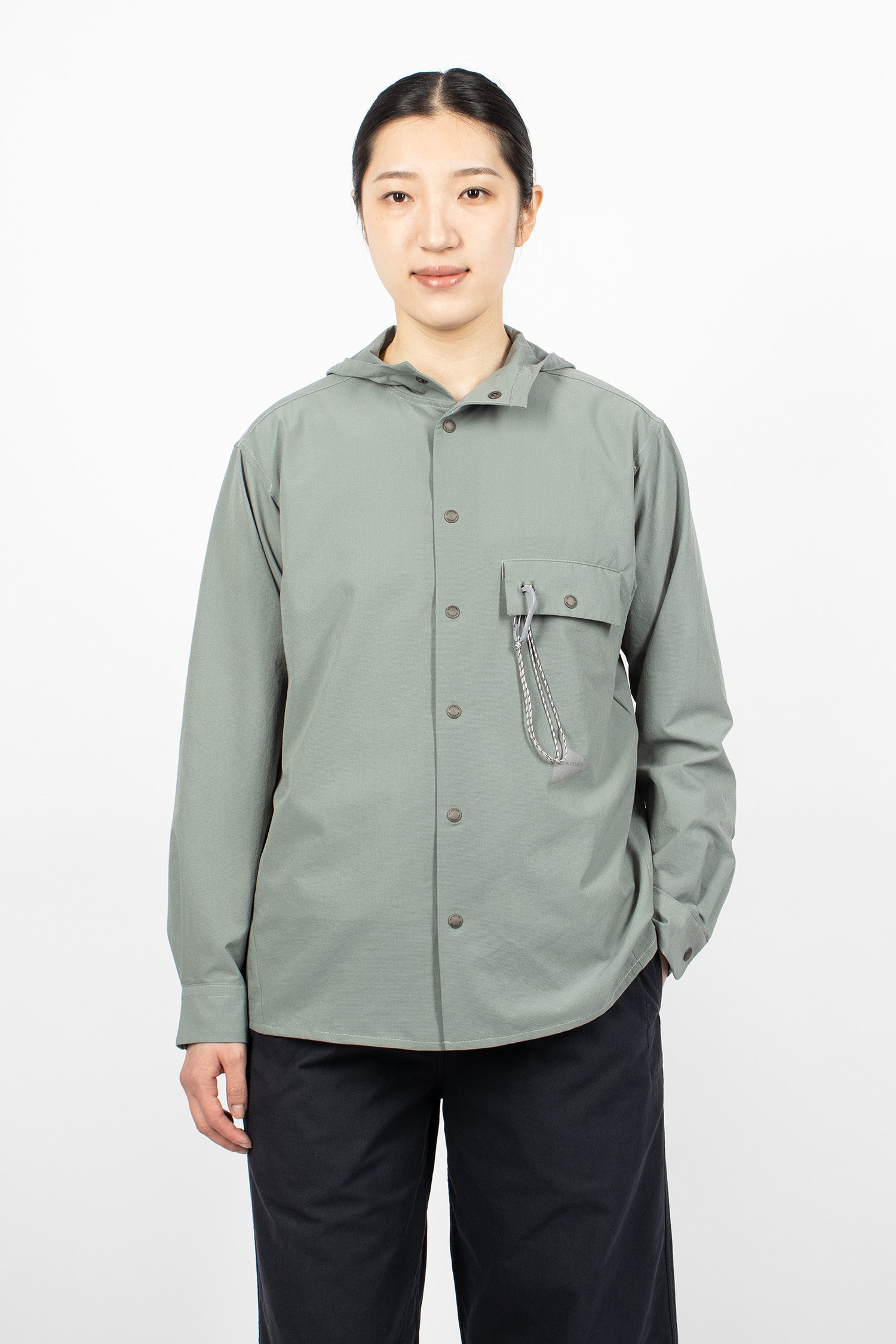 Dry Breathable Hoodie Blue Grey