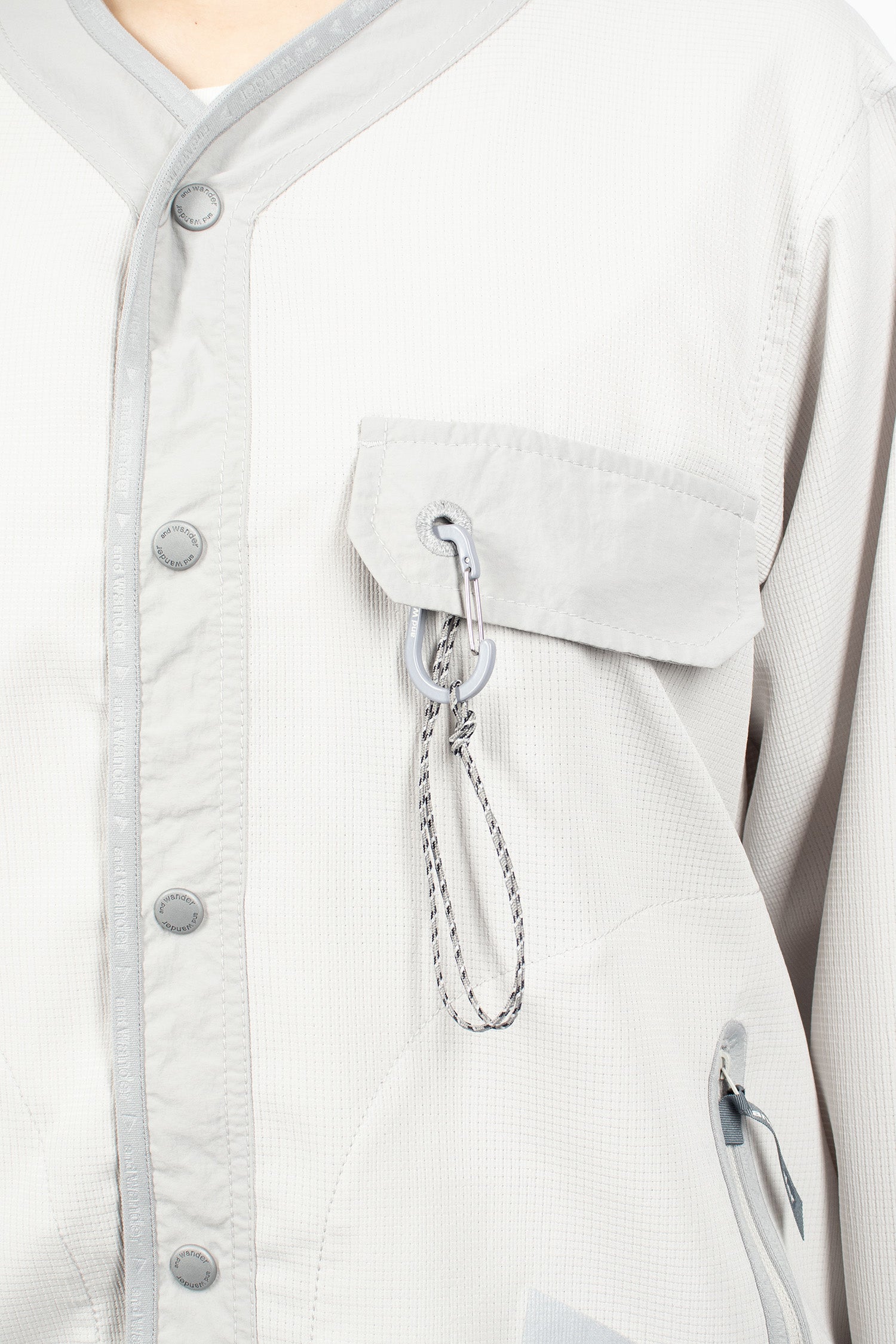 Vent Cardigan Light Grey