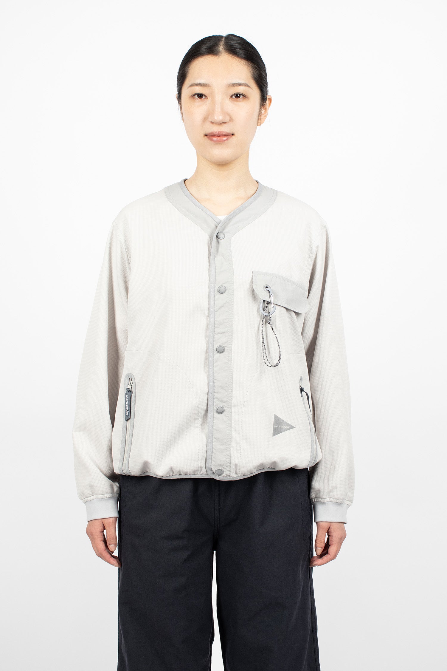 Vent Cardigan Light Grey