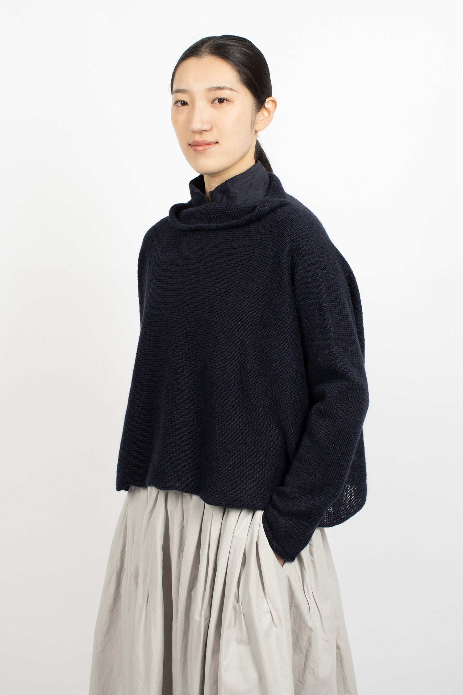 Hazel Linen Jumper Navy