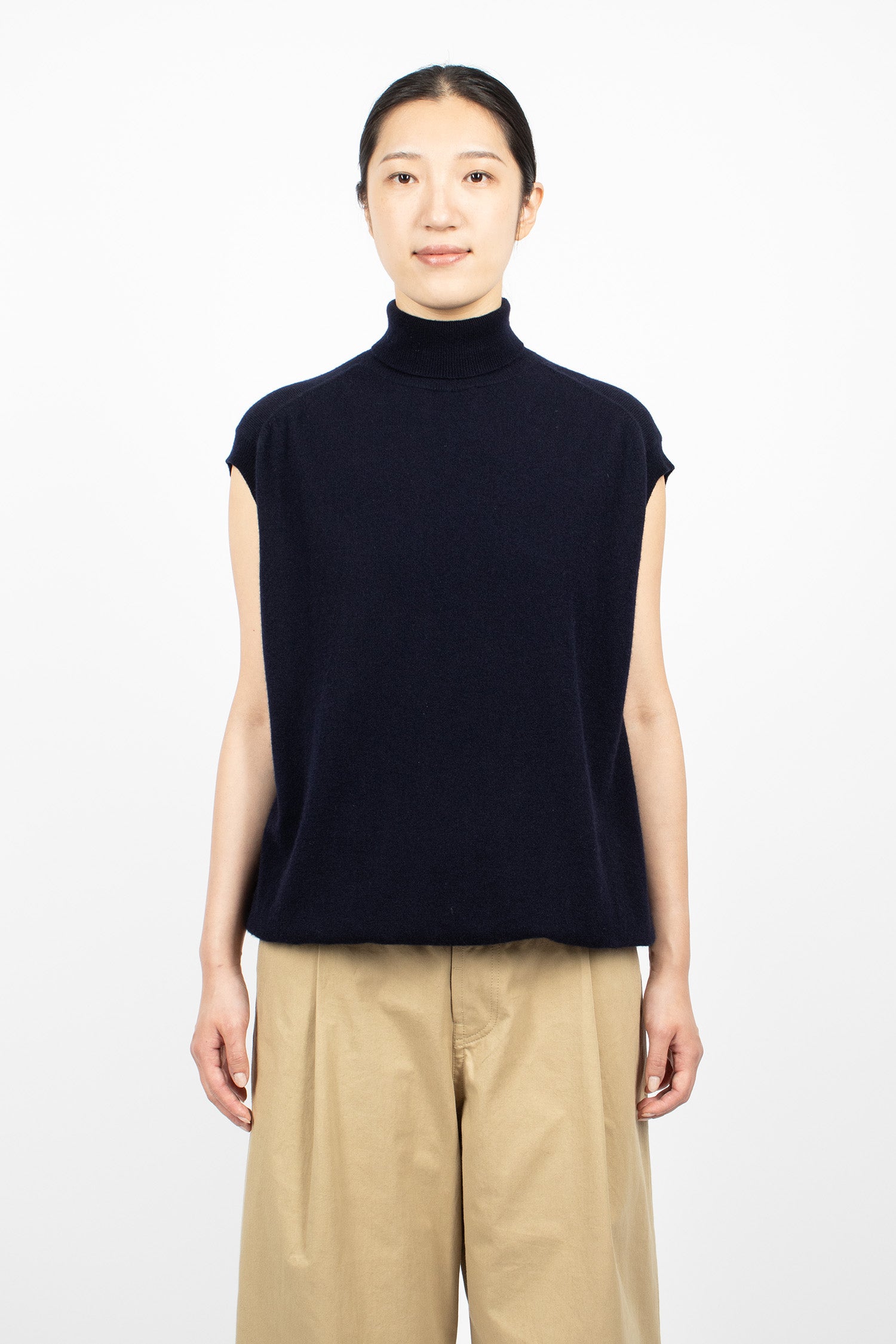 Maia Sleeveless Knit Pullover Midnight