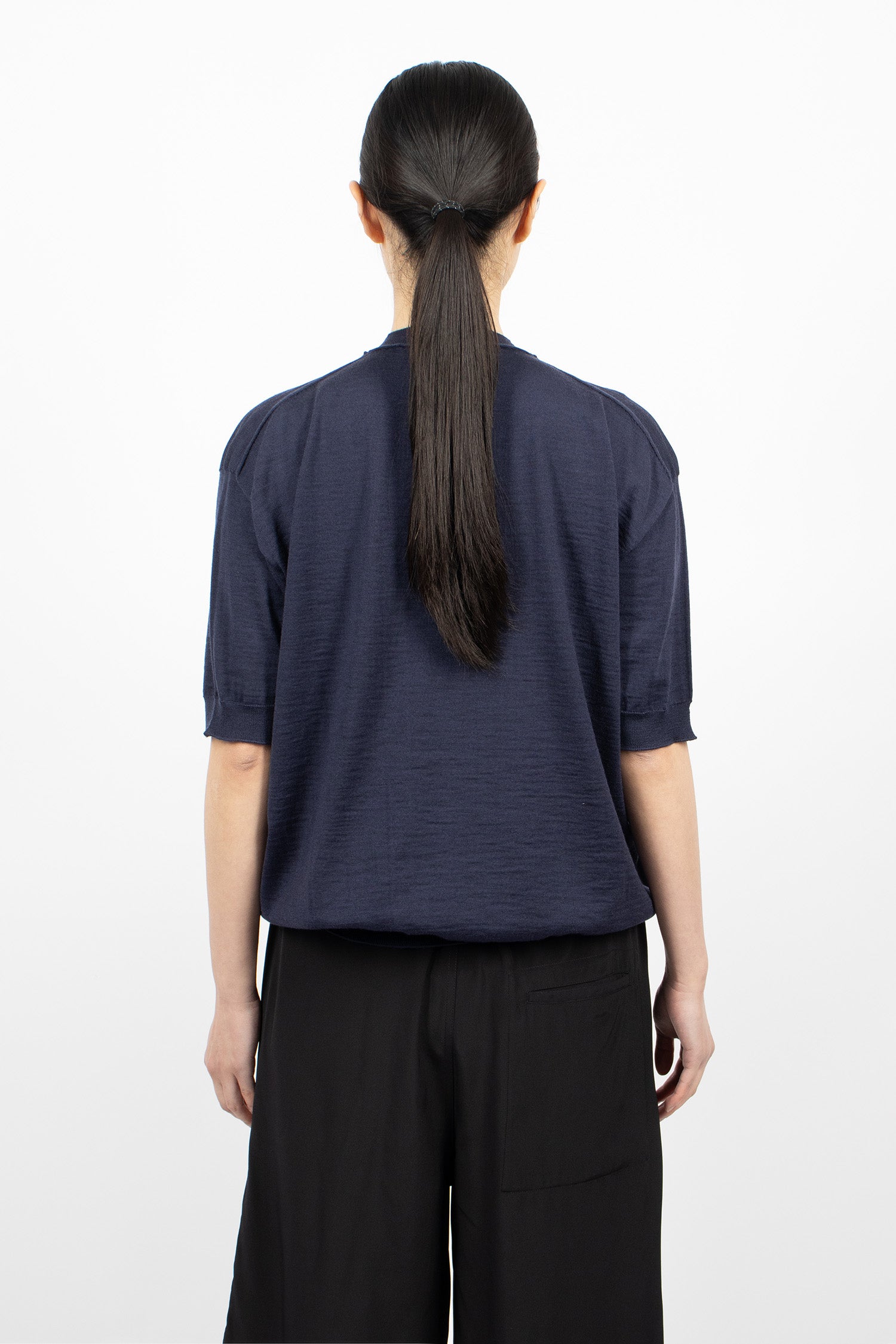 Memo Knit Pullover Midnight
