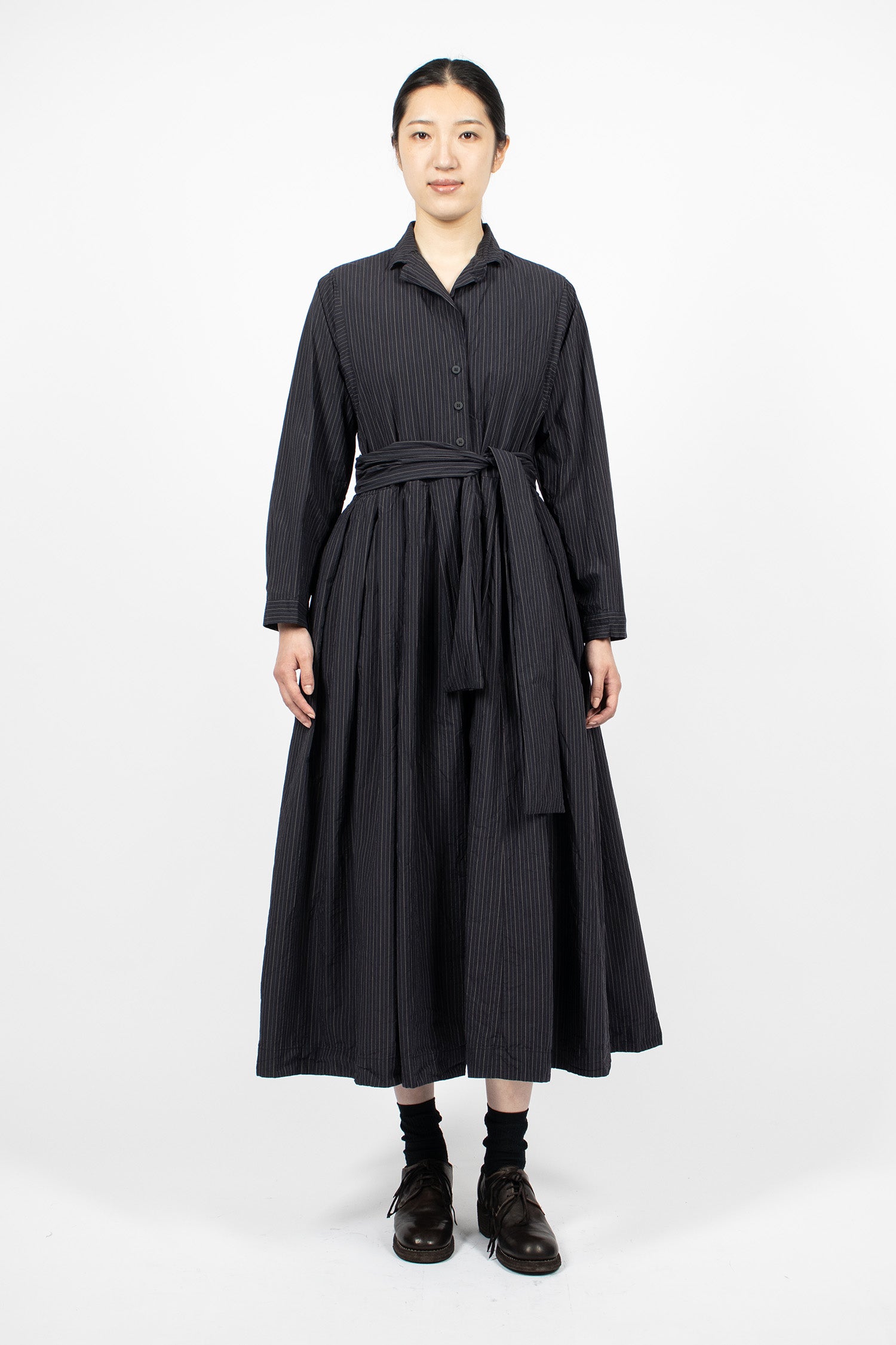 Mina Dress Black Stripe