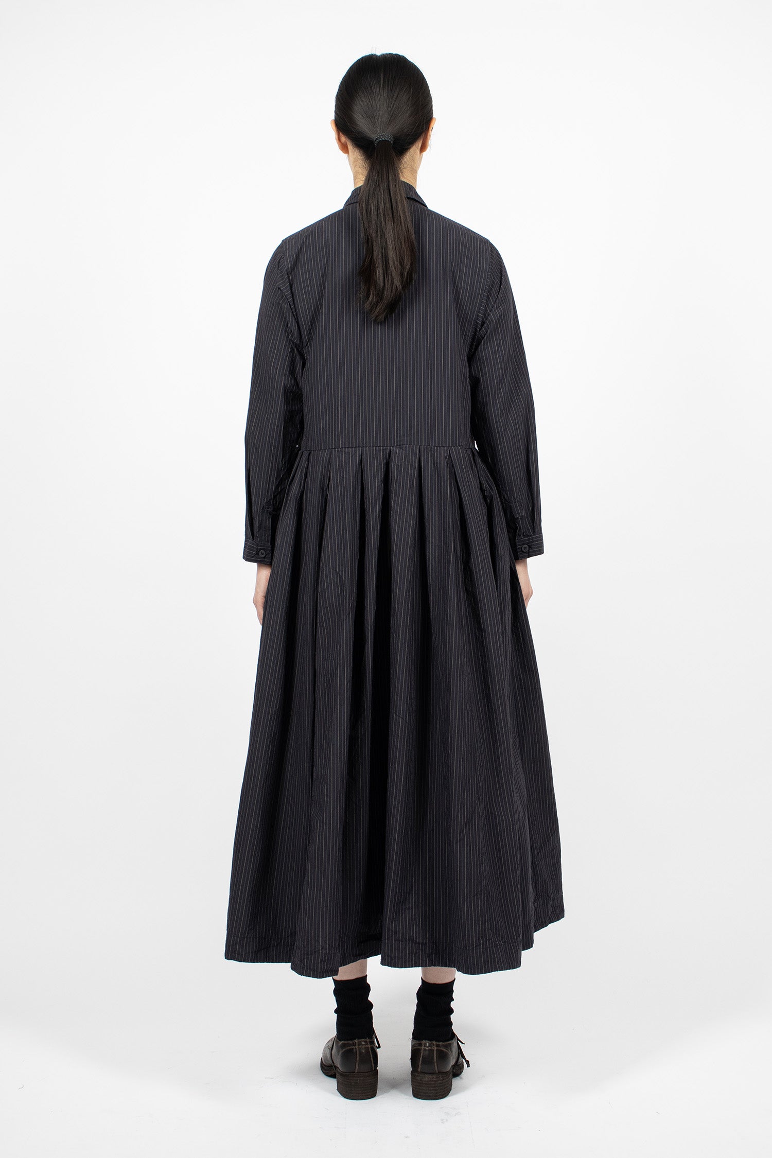 Mina Dress Black Stripe