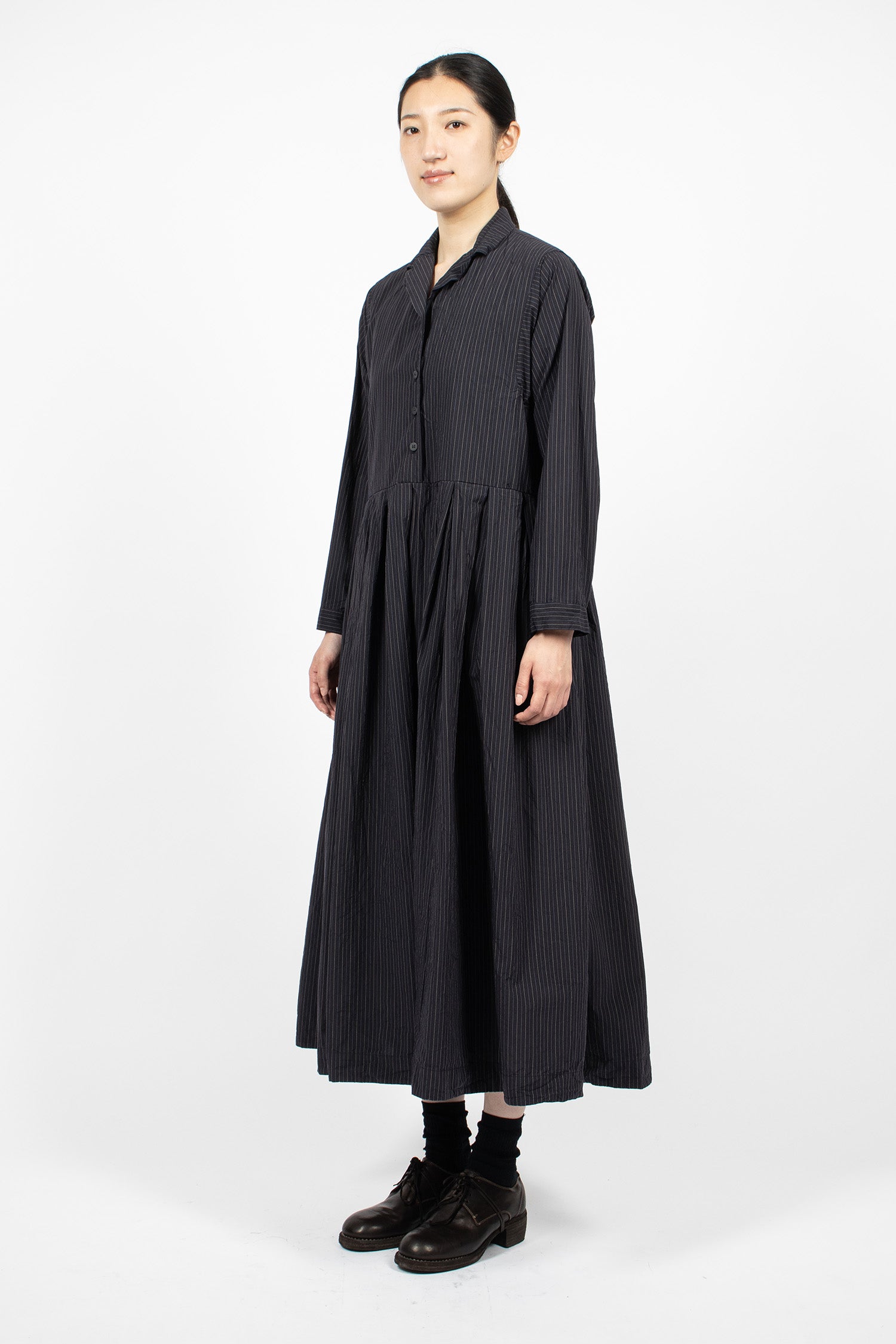 Mina Dress Black Stripe