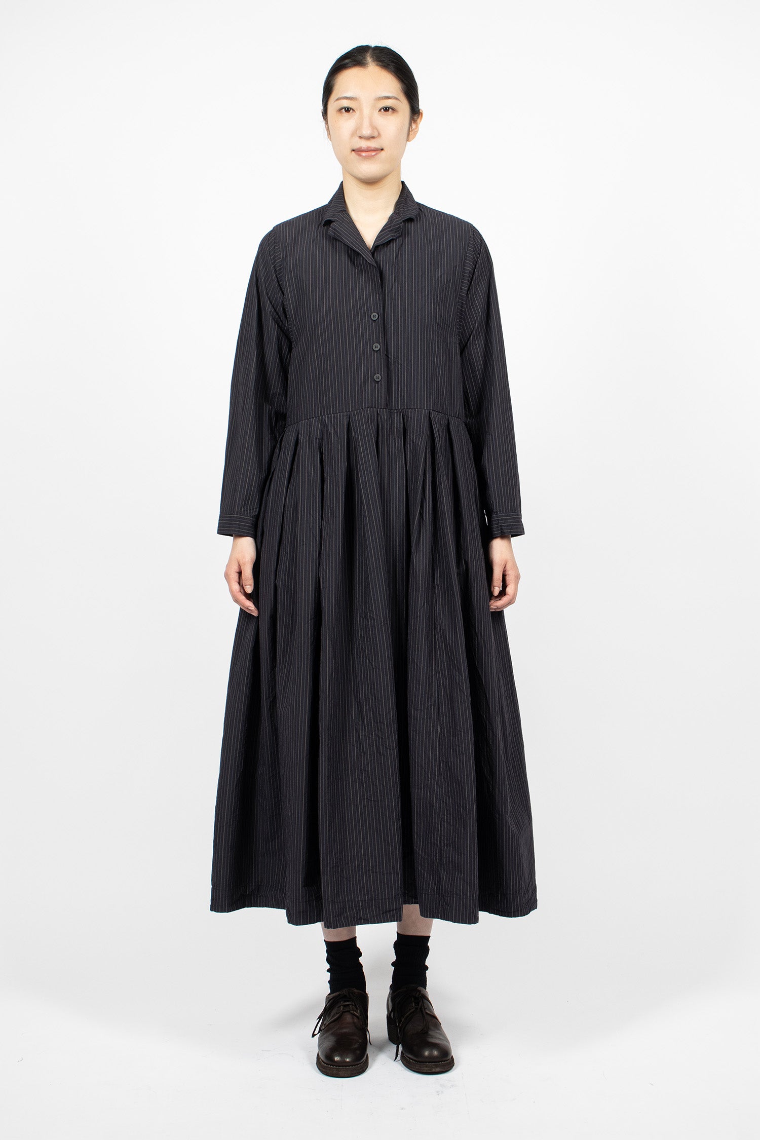 Mina Dress Black Stripe