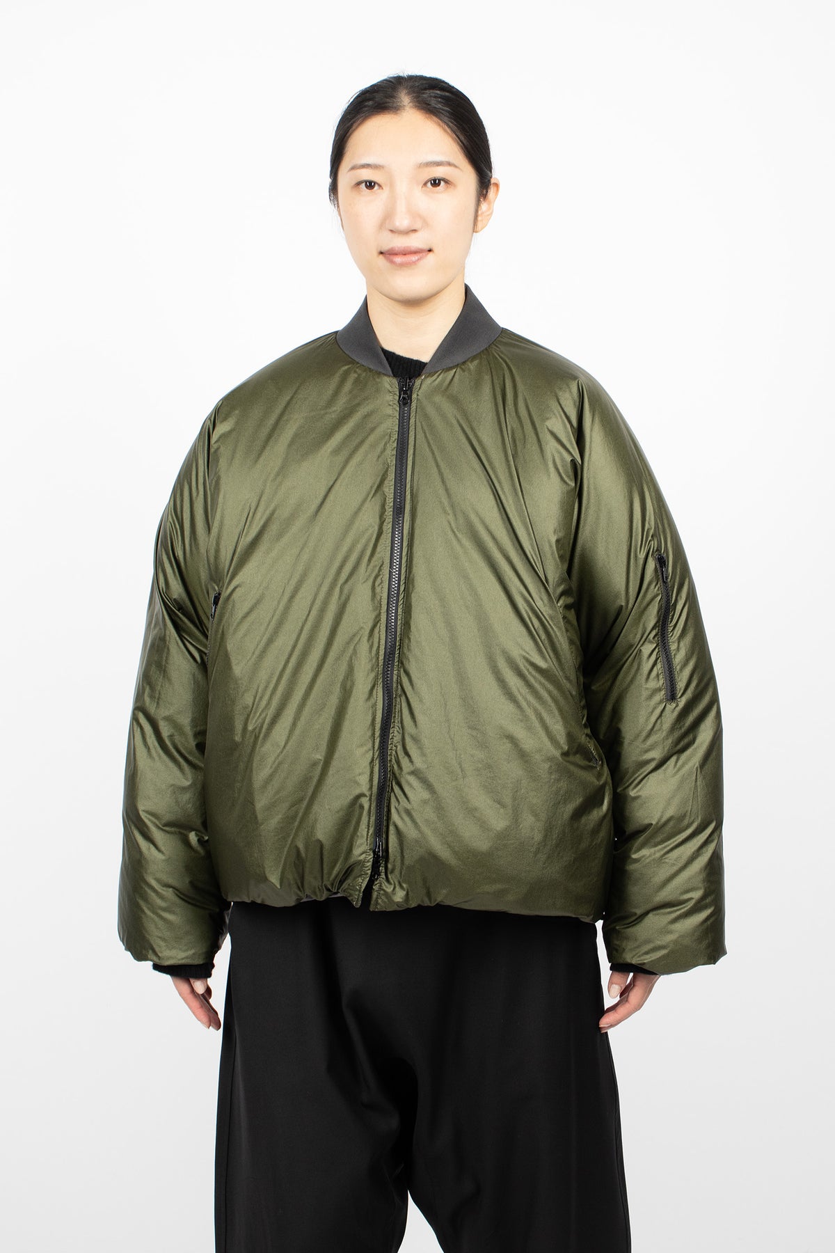 Origin Reversible Down Jacket Charcoal/Khaki