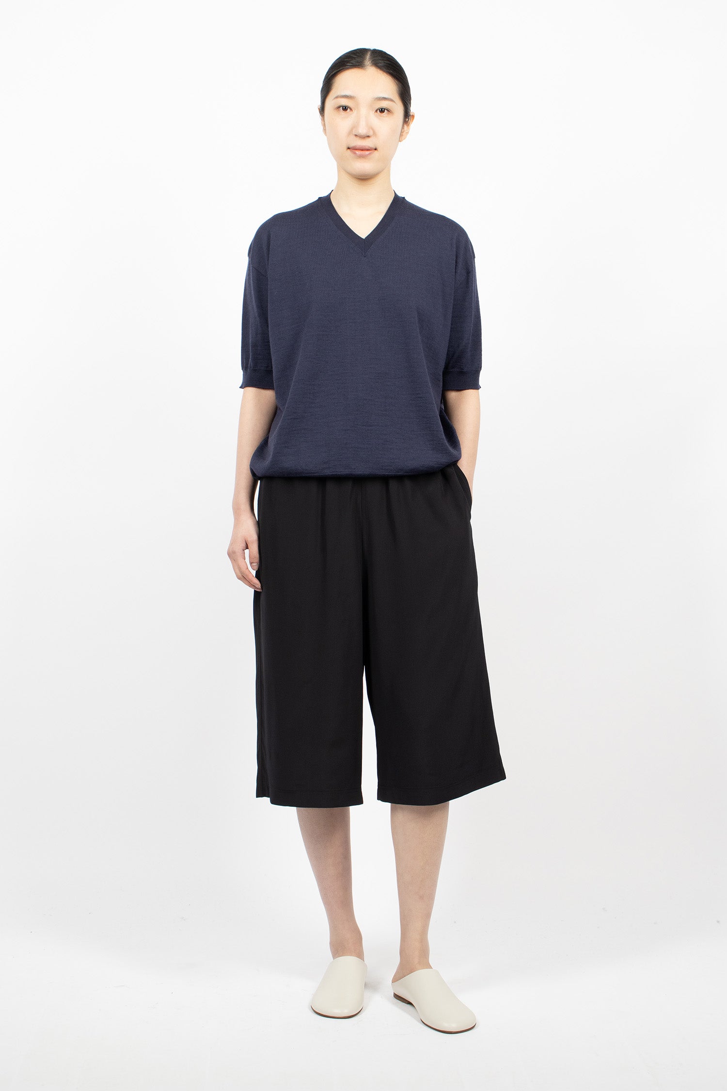 Memo Knit Pullover Midnight