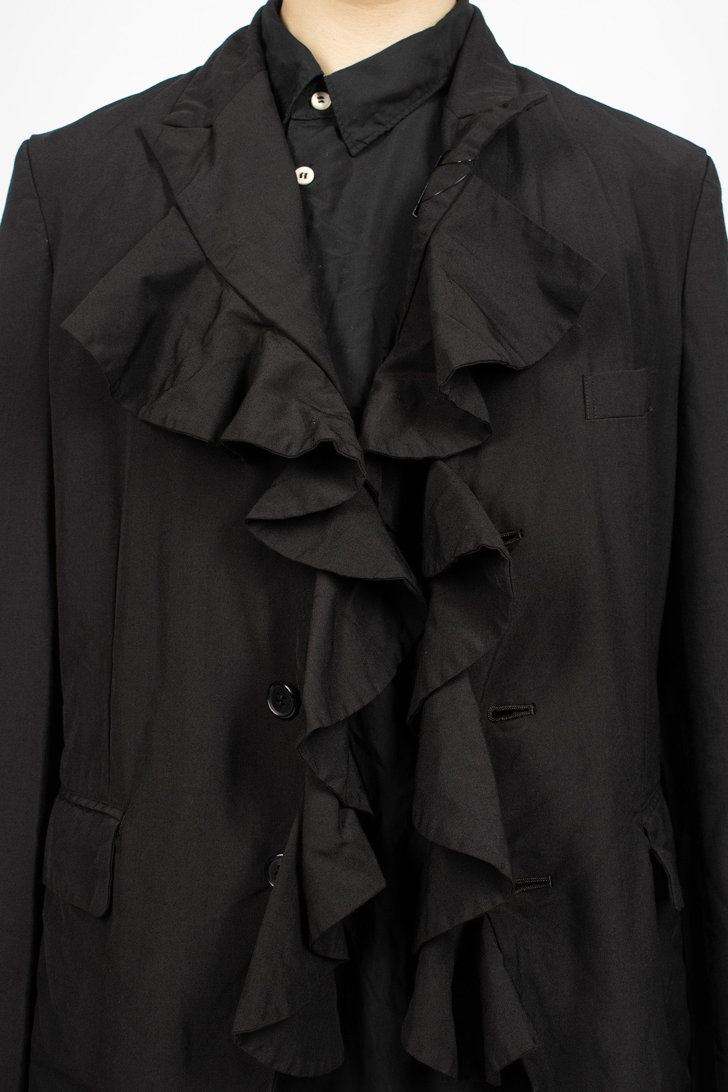 Frill Jacket Black
