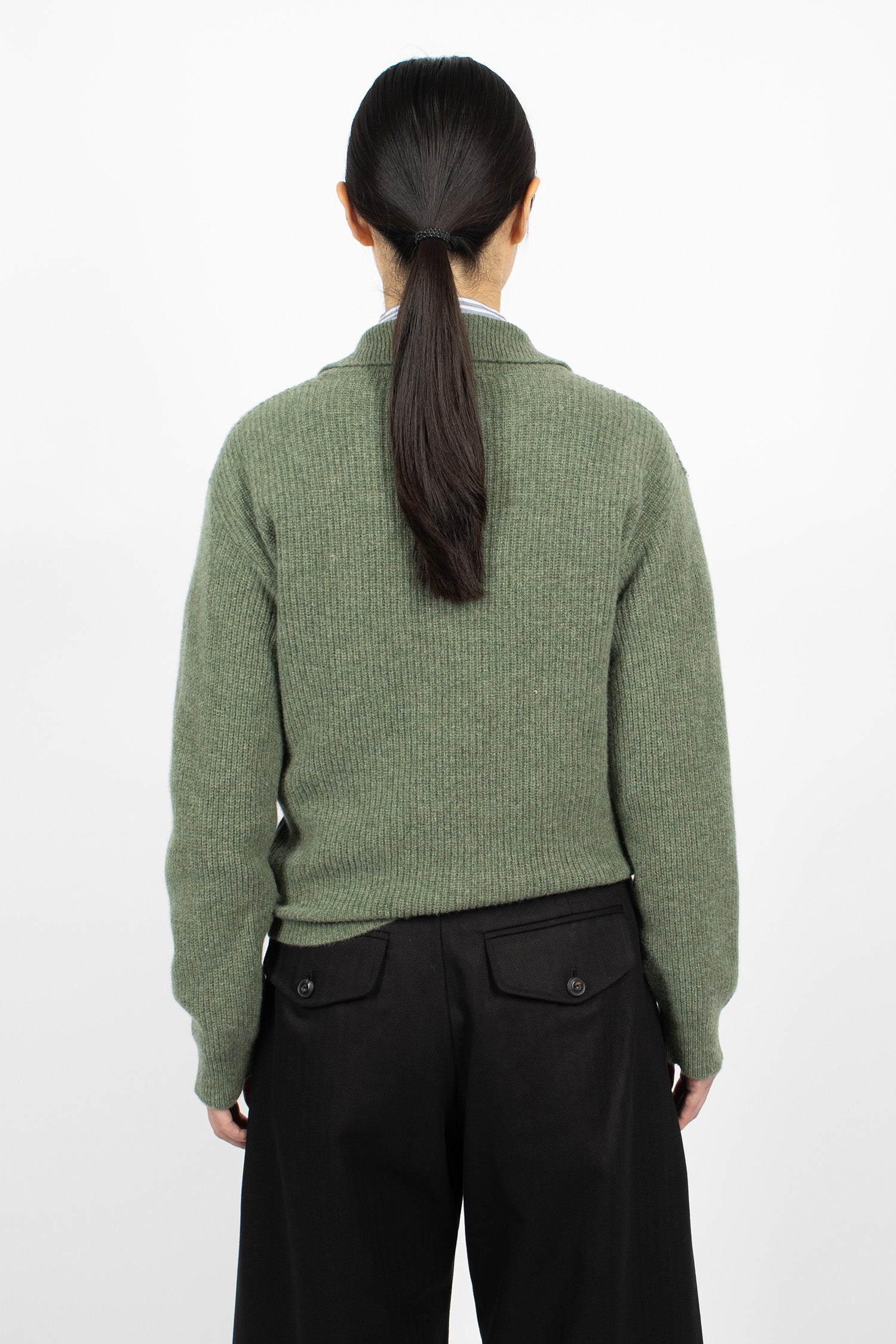 3 Button Polo Sage