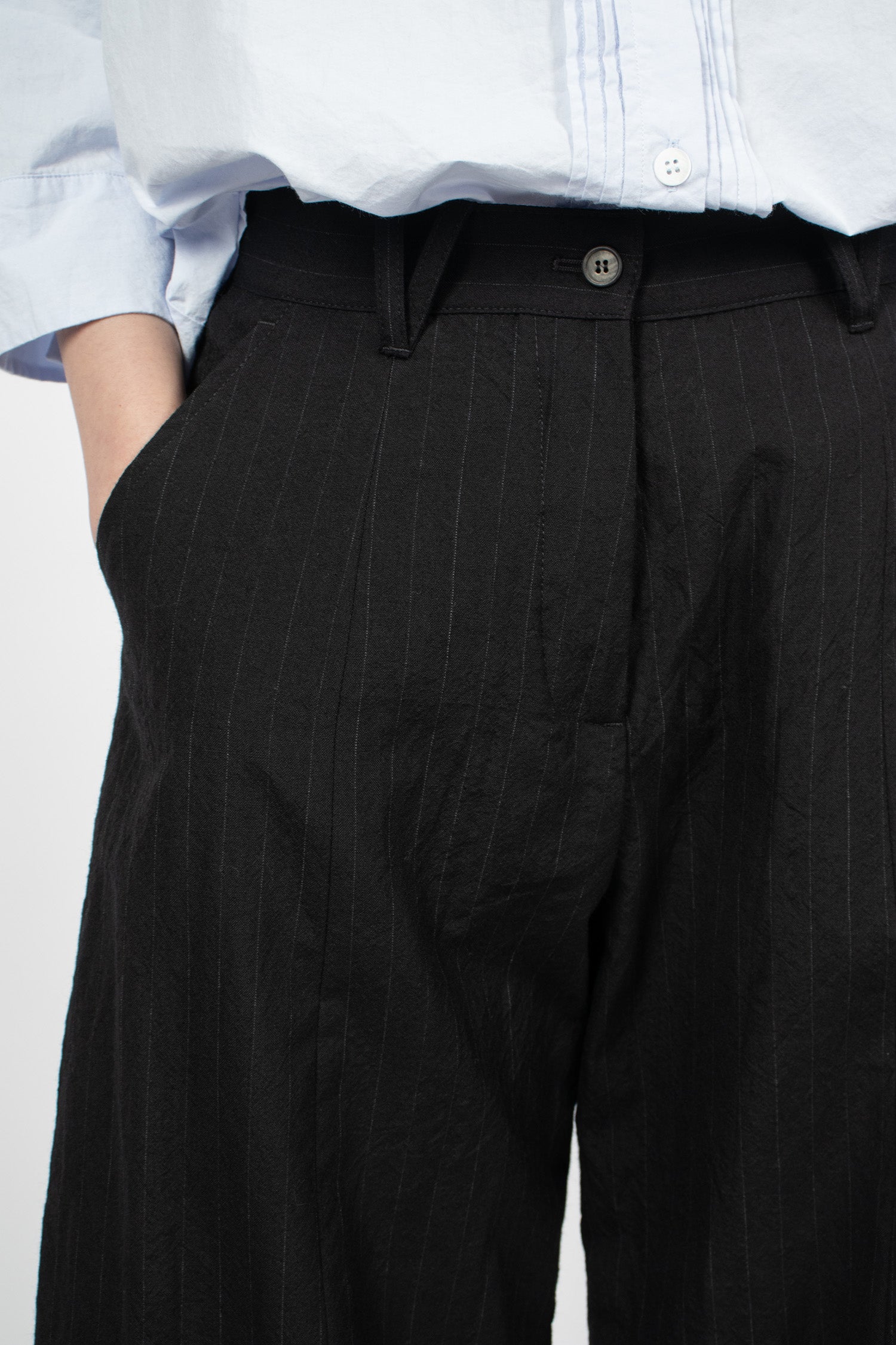 Sandra Pants Black Stripe