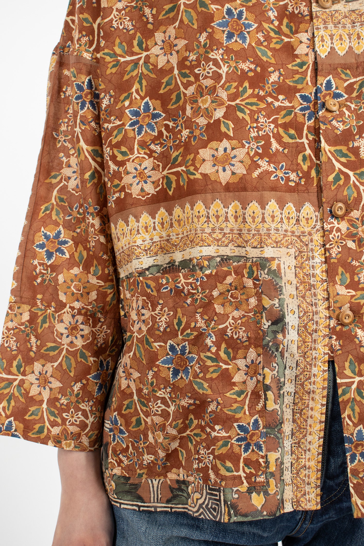 Augustine Tunic Brown Khadi Bandana