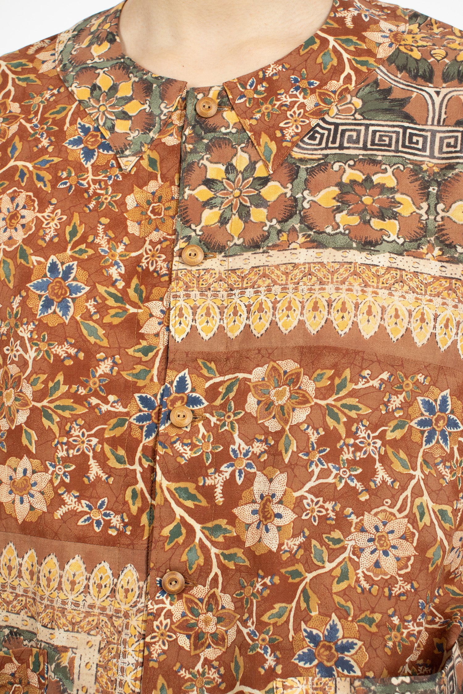 Augustine Tunic Brown Khadi Bandana