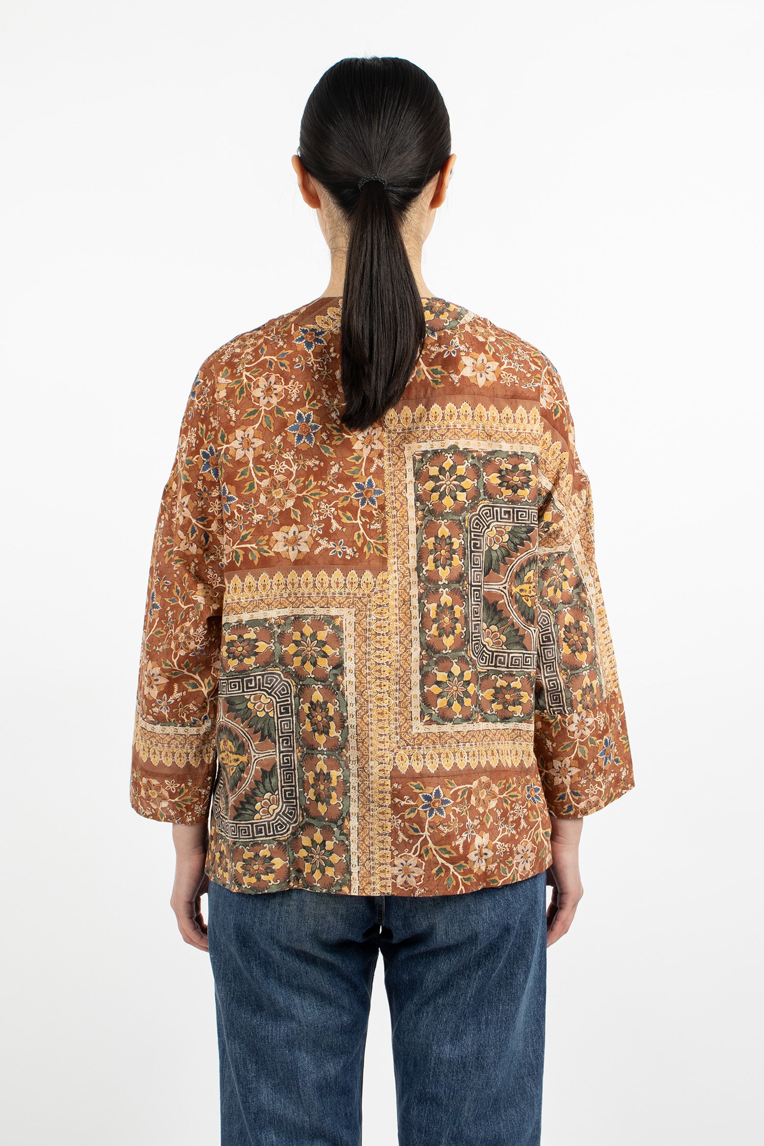Augustine Tunic Brown Khadi Bandana