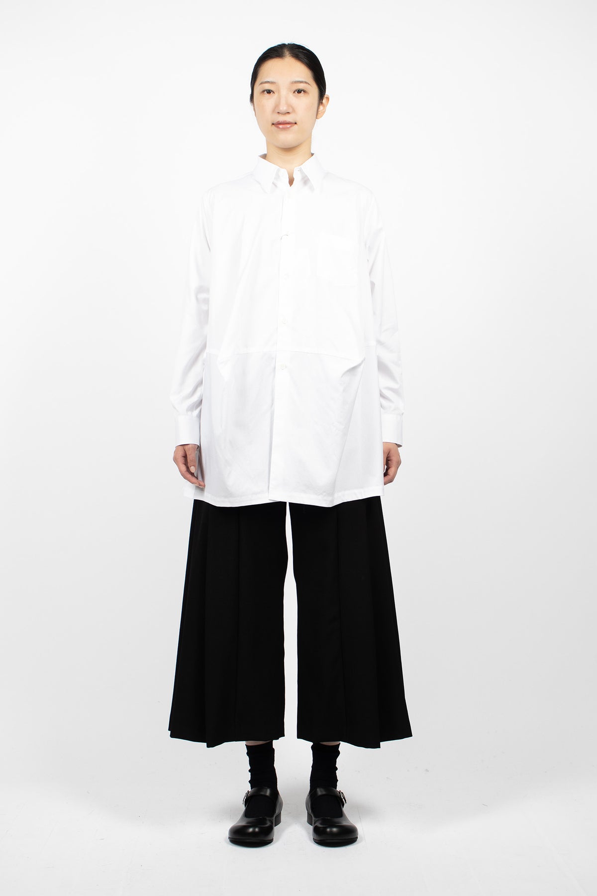 Balloon Long Shirt White
