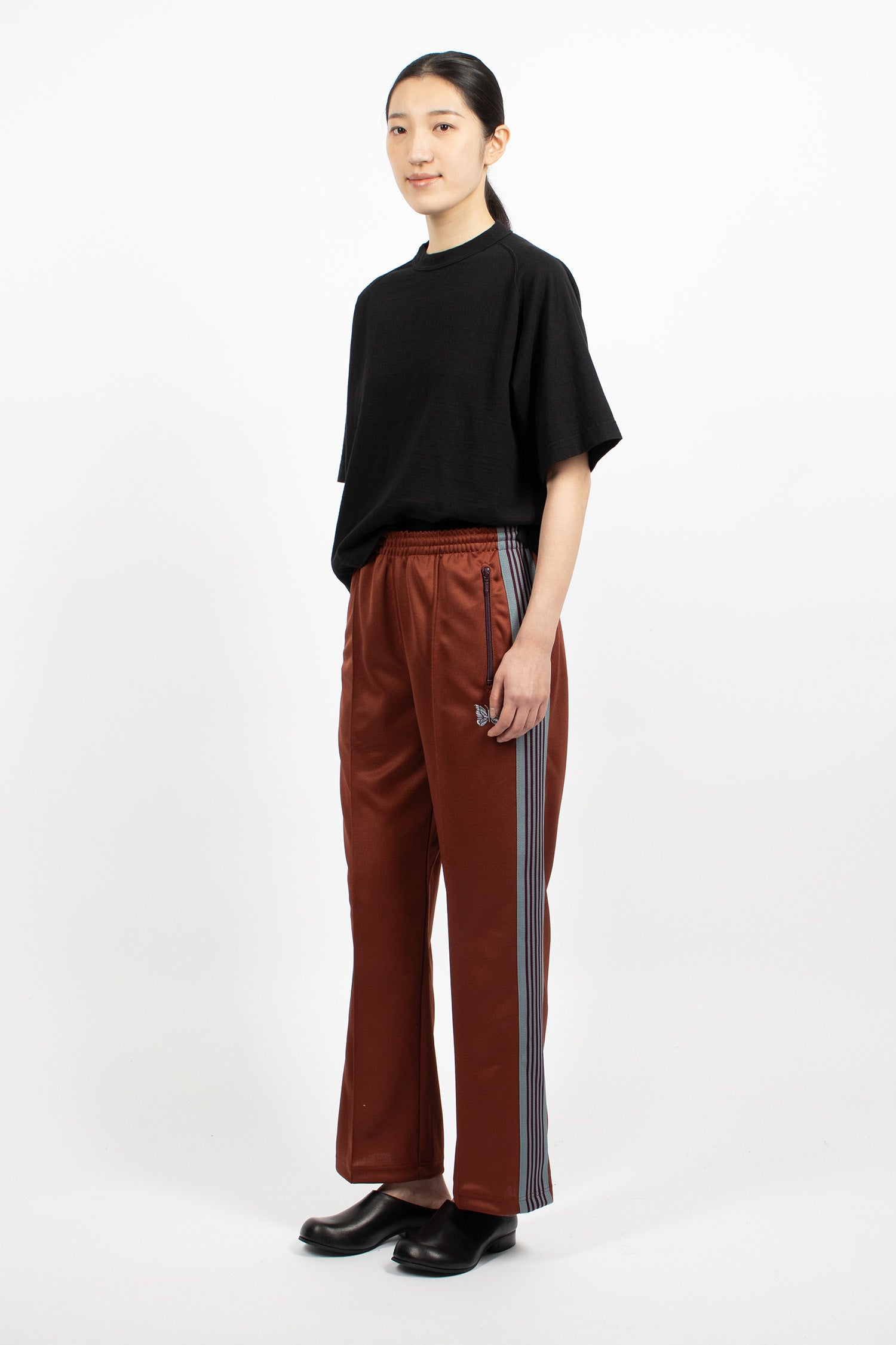 Narrow Track Pant Rust/Blue