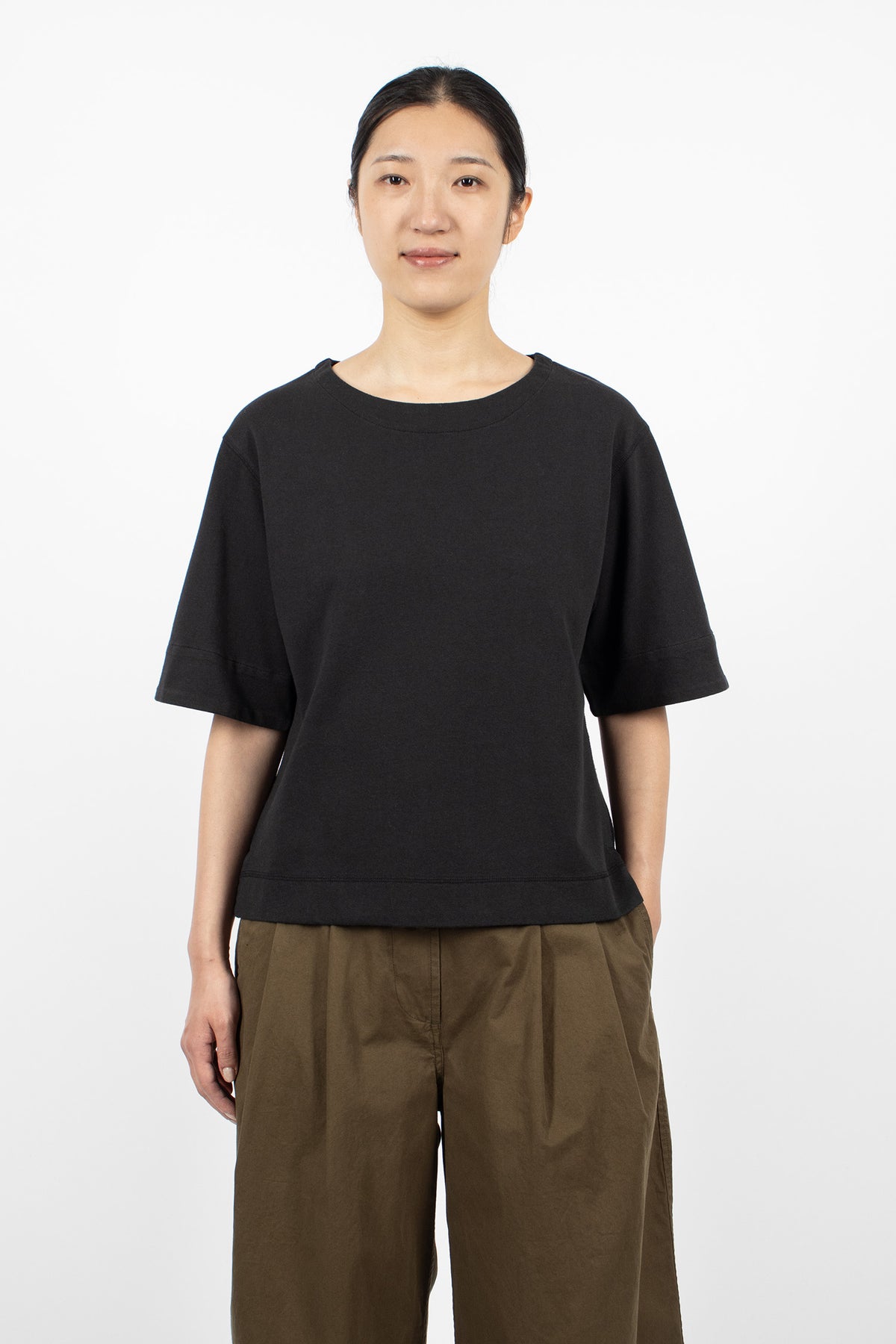 Cuffed T-Shirt Black/Rust