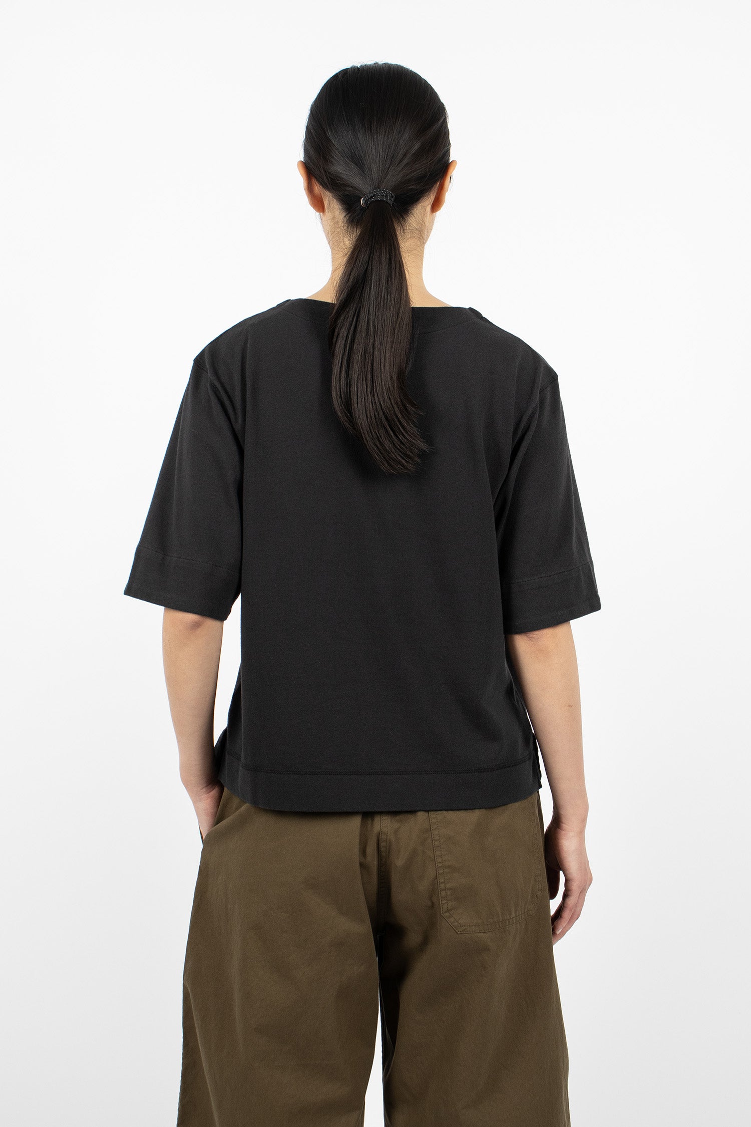 Cuffed T-Shirt Black/Rust